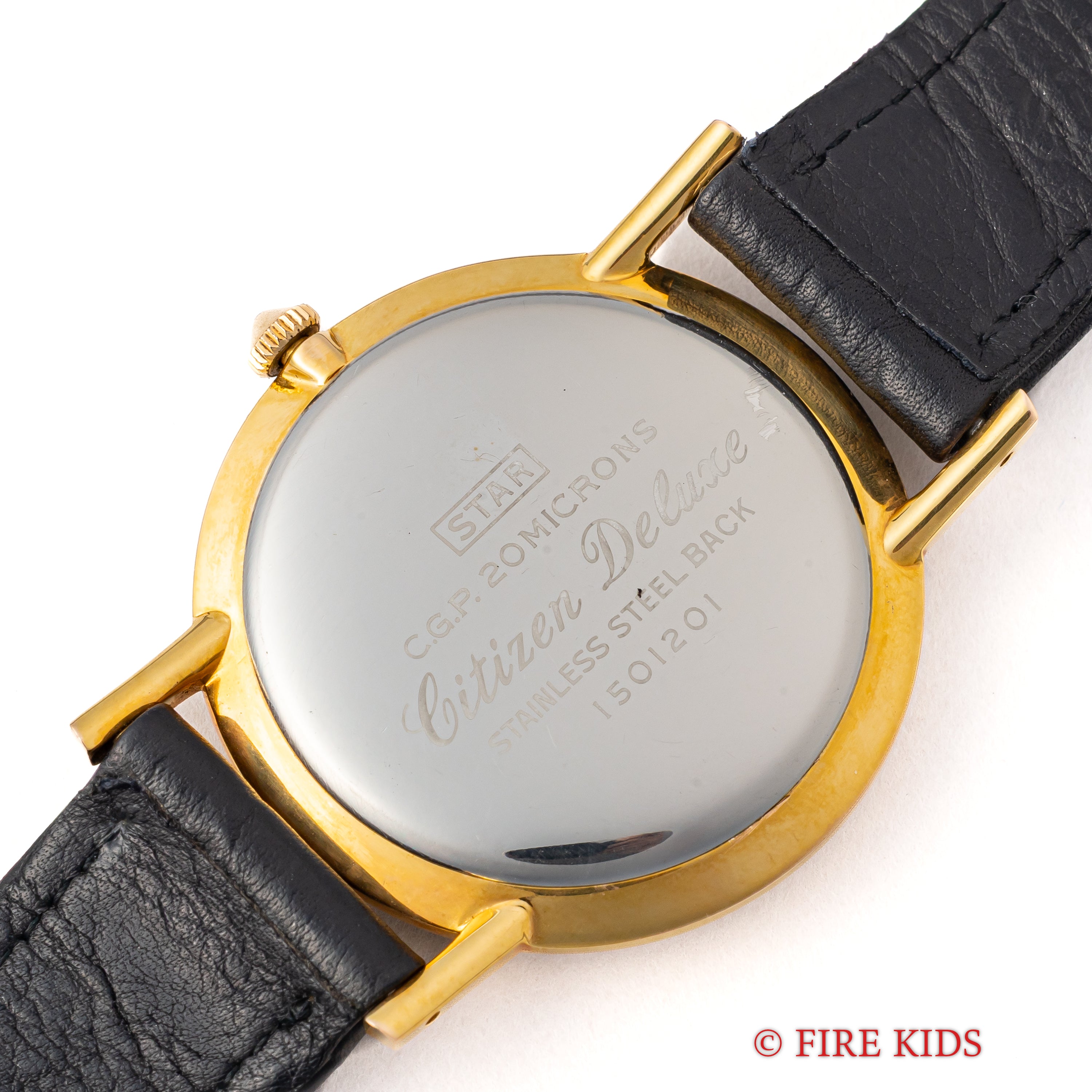 シチズン デラックス セコンドセッティング CGPケース 1960年代 純正革ベルト、尾錠、箱、タグ付き