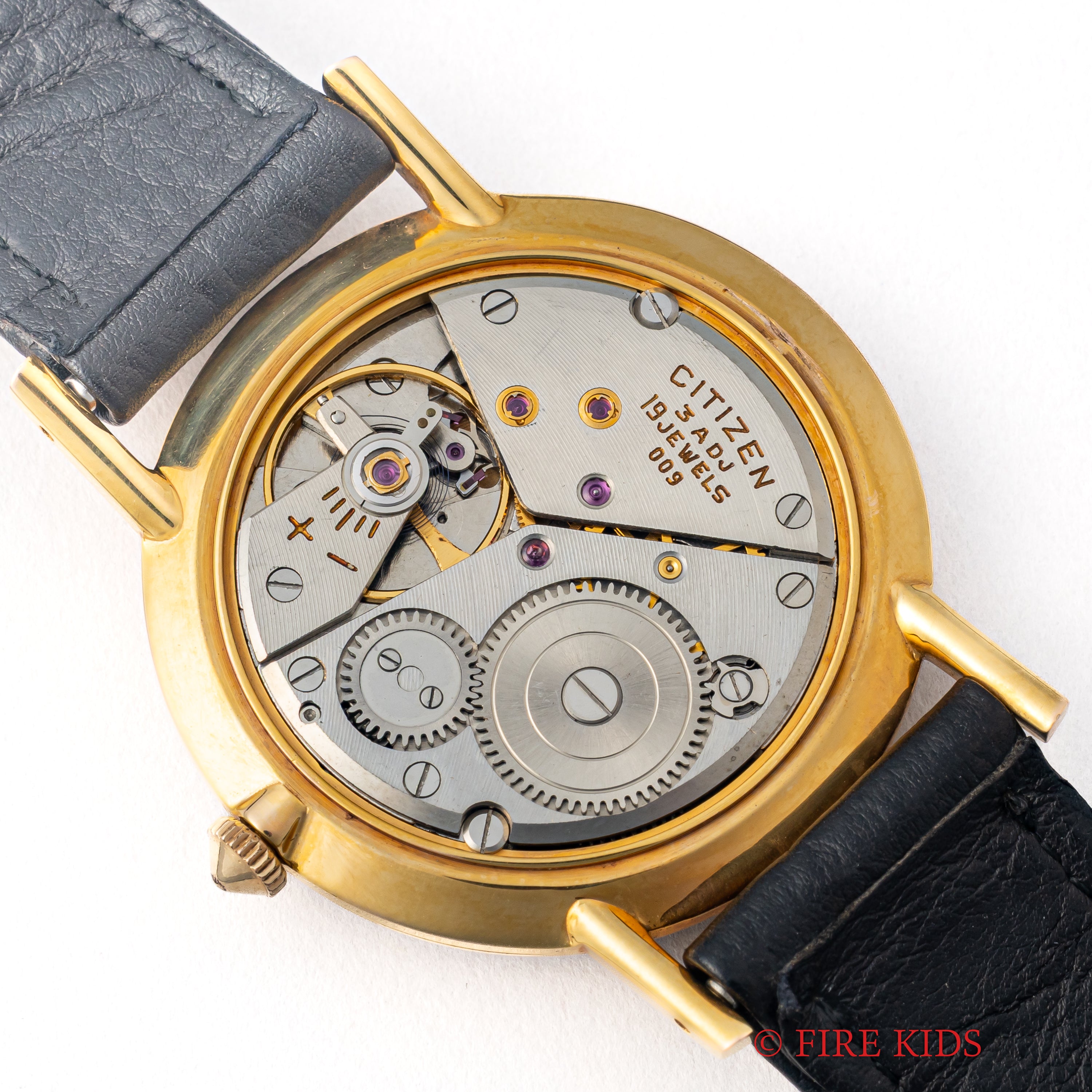 シチズン デラックス セコンドセッティング CGPケース 1960年代 純正革ベルト、尾錠、箱、タグ付き