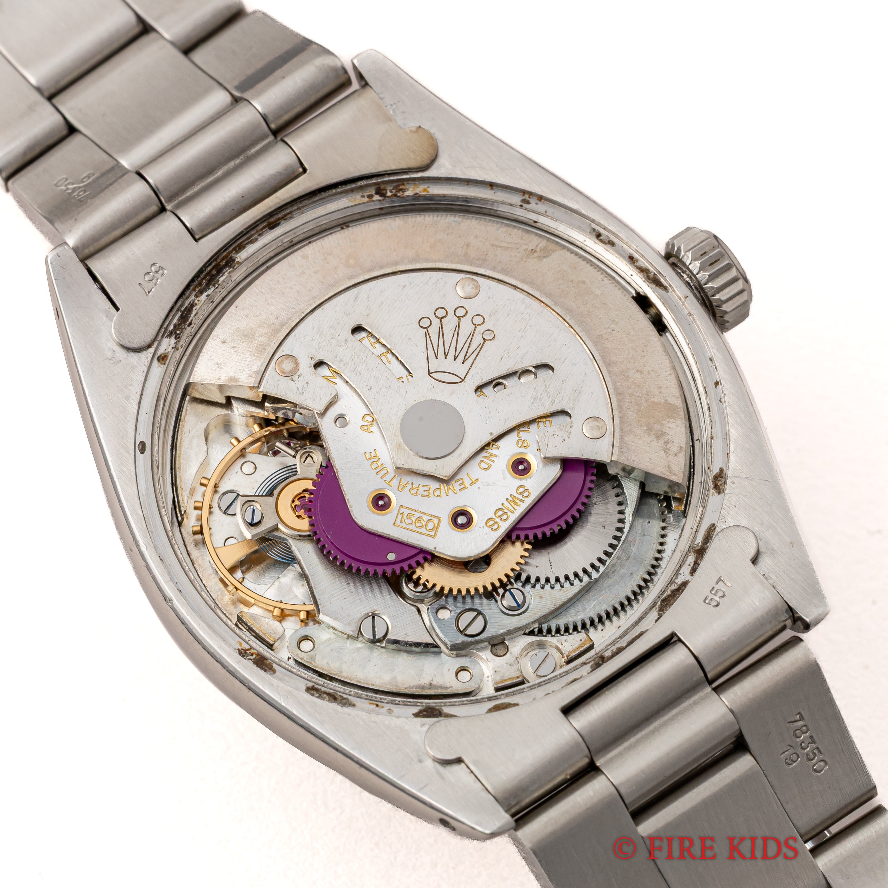 ロレックス オイスターパーペチュアルデイト ブラックダイアル 自動巻き 1961年製 Ref.1500 Cal.1560 箱、ギャラ、クロノメーター証付