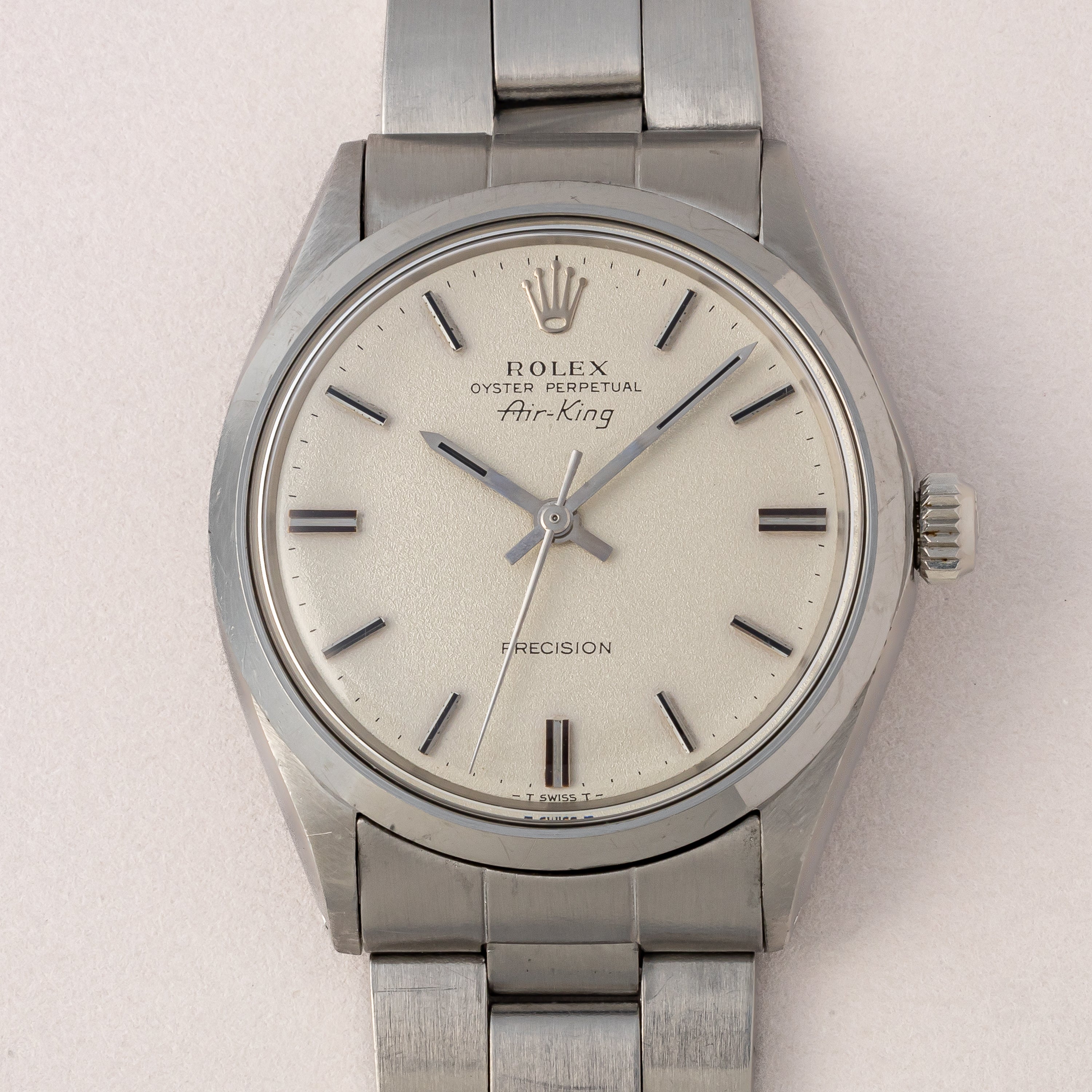 ロレックス エアキング 1970年製 Ref.5500 ノンデイト自動巻き 純正巻きブレス付き