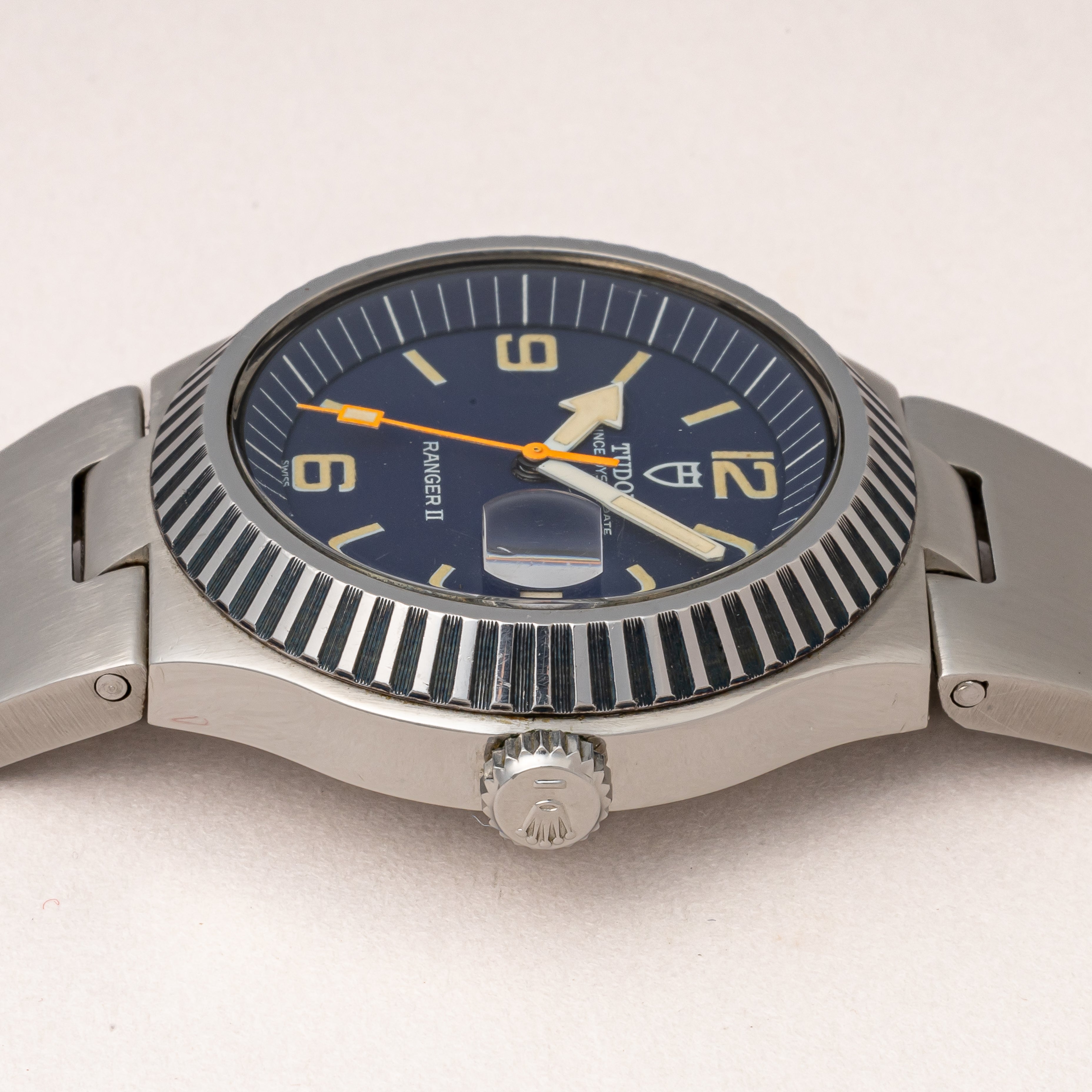 チューダー レンジャー2 Ref.9111/0 1975年製 オリジナルネイビーブルーダイヤル 純正ブレス 王冠リューズ