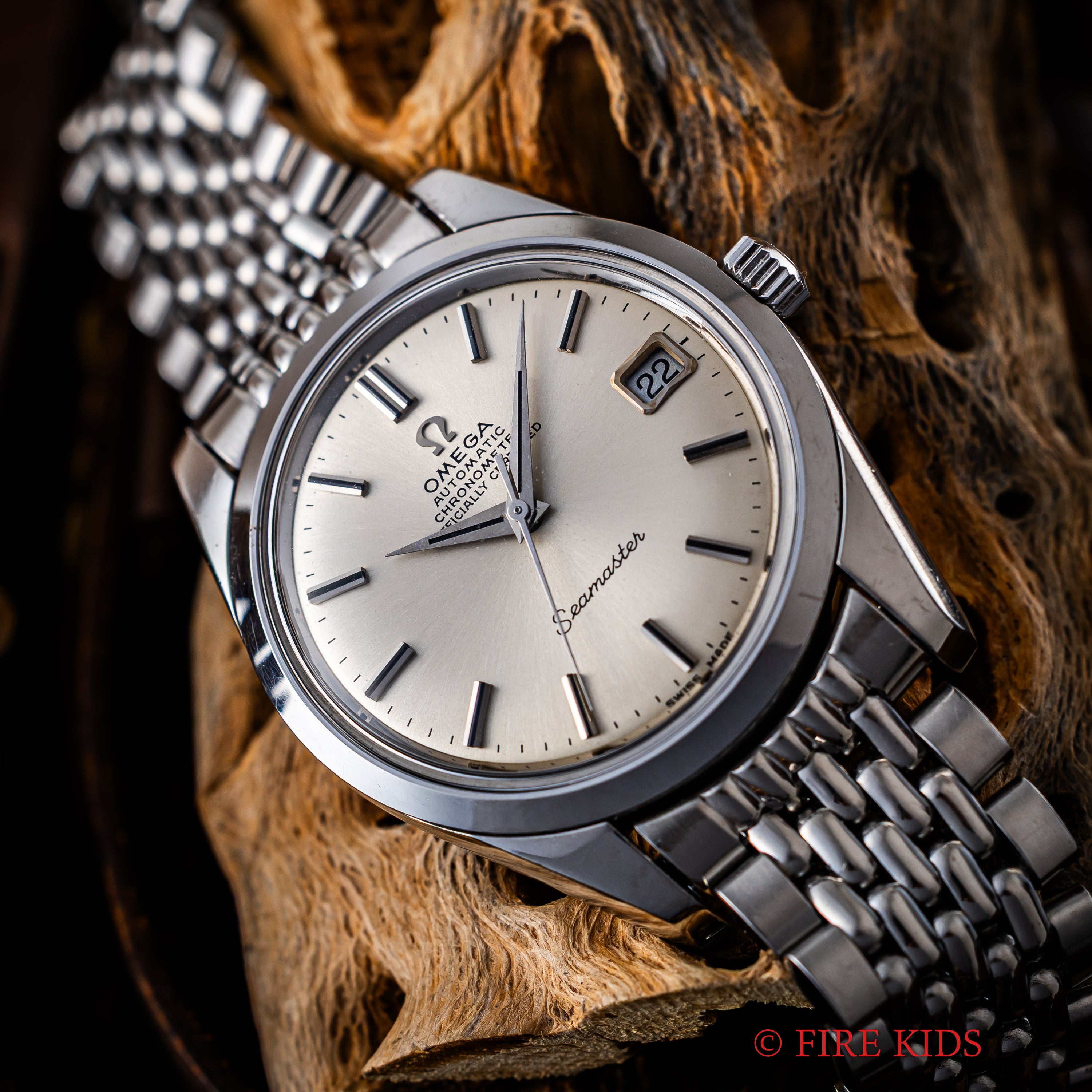 オメガ シーマスター 自動巻き 腕時計 オメガ シーマスター クロノメーター 純正ライスブレス付き 自動巻き