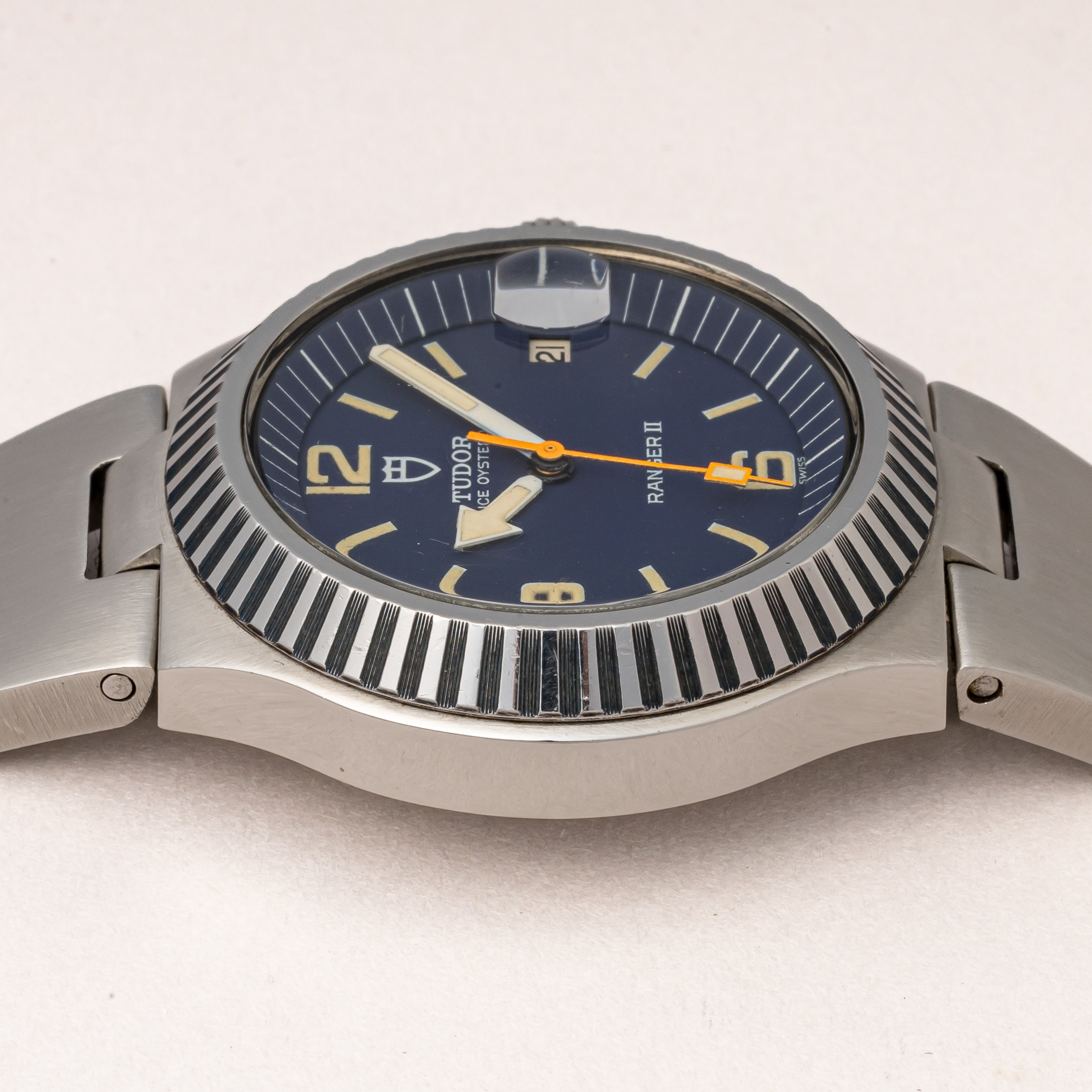 チューダー レンジャー2 Ref.9111/0 1975年製 オリジナルネイビーブルーダイヤル 純正ブレス 王冠リューズ