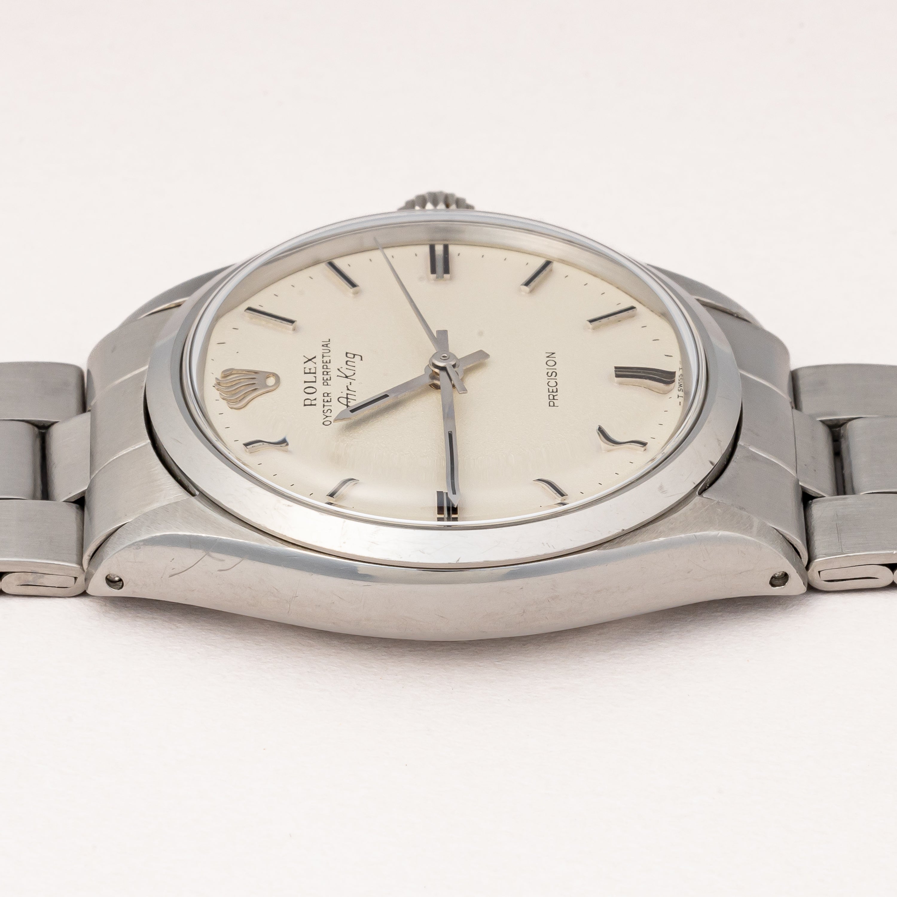 ロレックス エアキング 1970年製 Ref.5500 ノンデイト自動巻き 純正巻きブレス付き