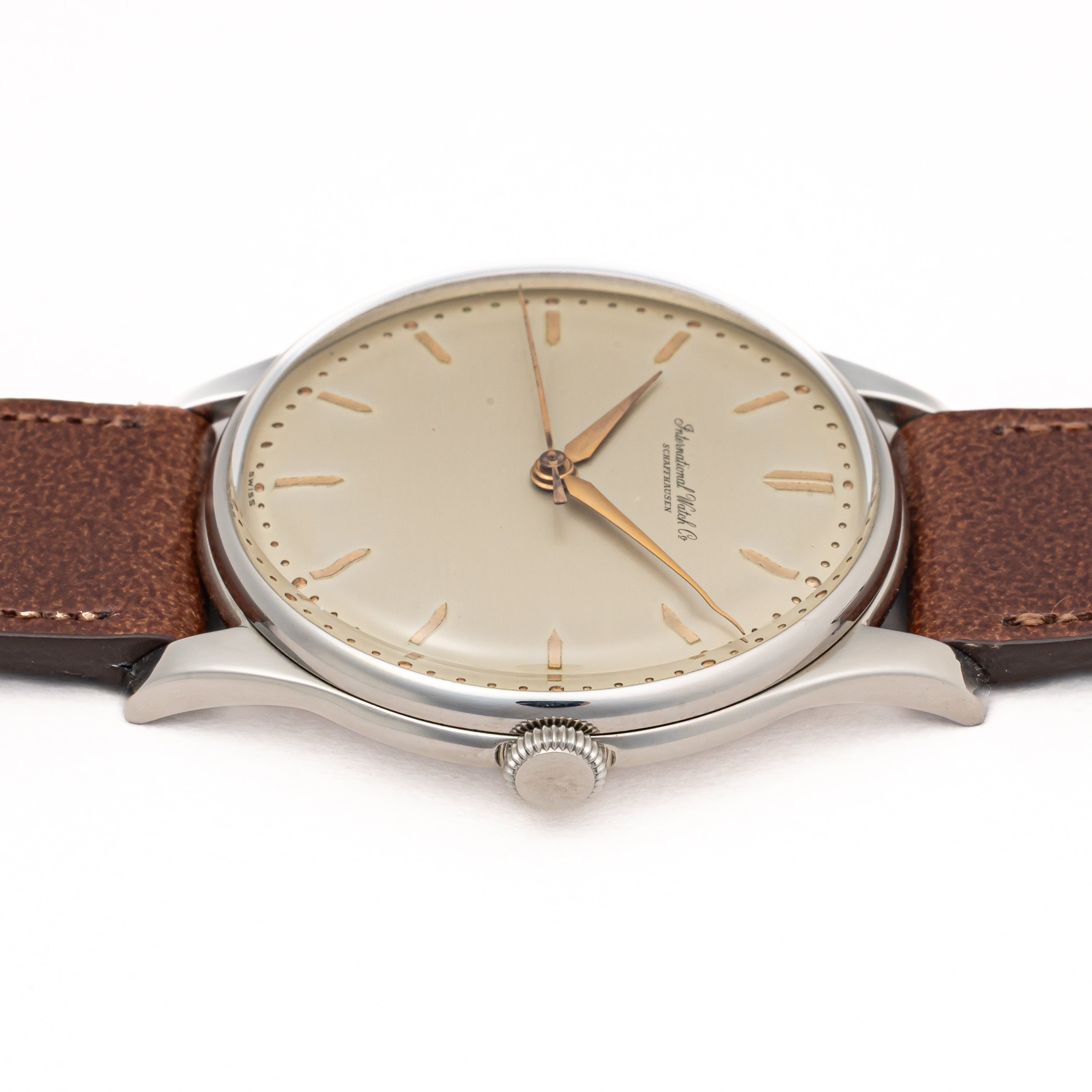 IWC ラウンドケース Cal.89 手巻き 1955年製 アルファハンド