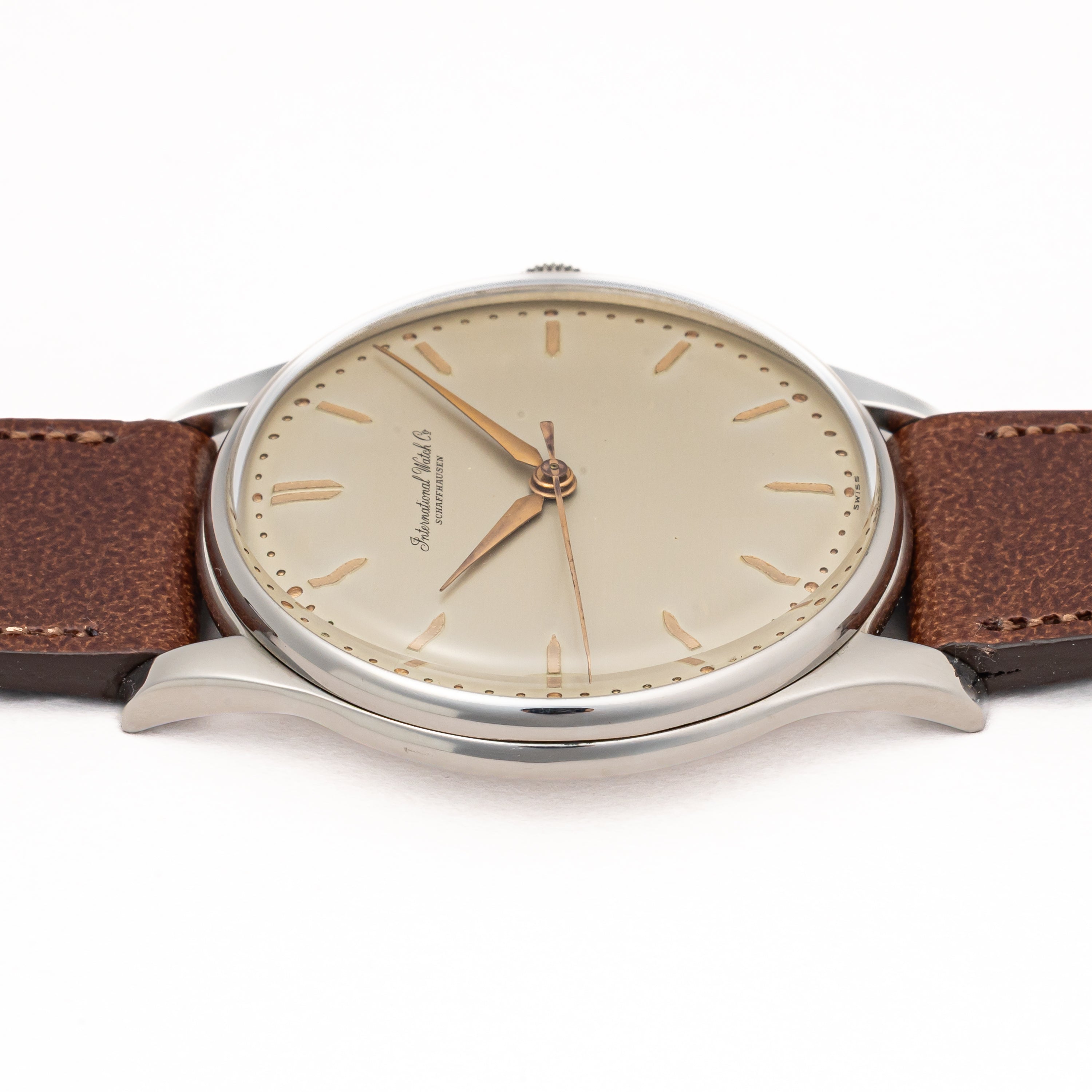 IWC ラウンドケース Cal.89 手巻き 1955年製 アルファハンド