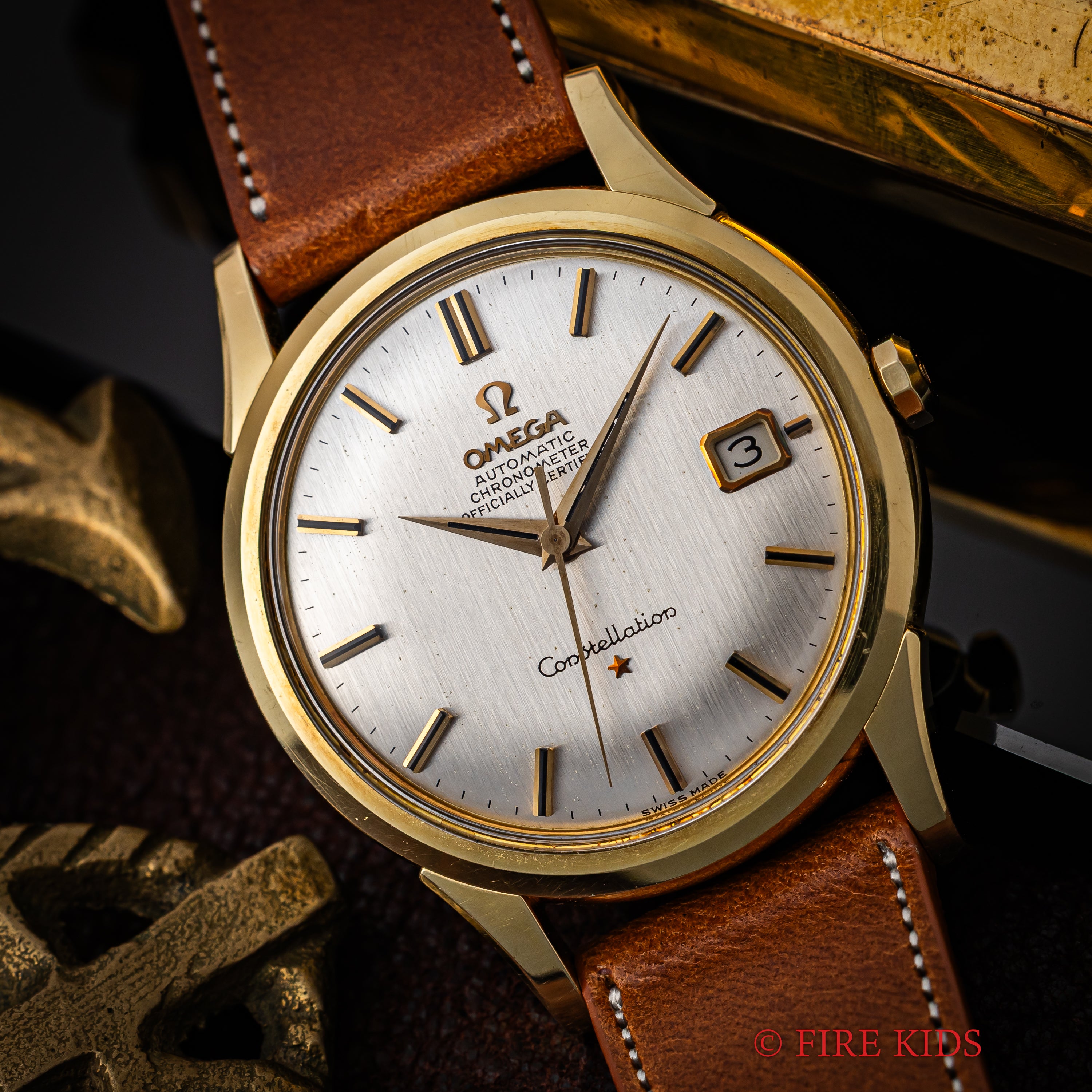 オメガ コンステレーション 1963年製 37mmトップゴールドビッグケース 自動巻クロノメーターCal.561