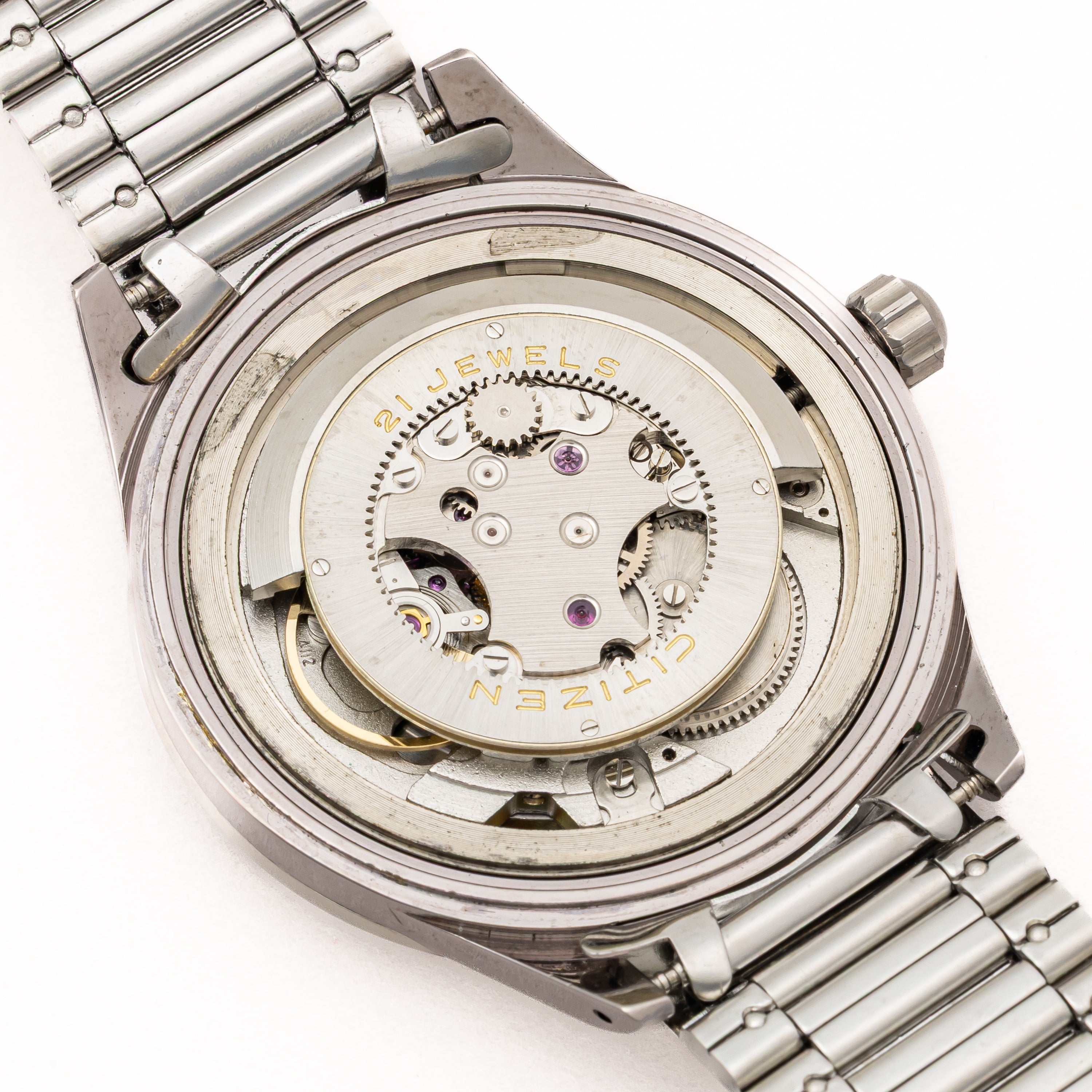 シチズン オートデーター7 1964年製 ジェットローター自動巻き 純正ブレス