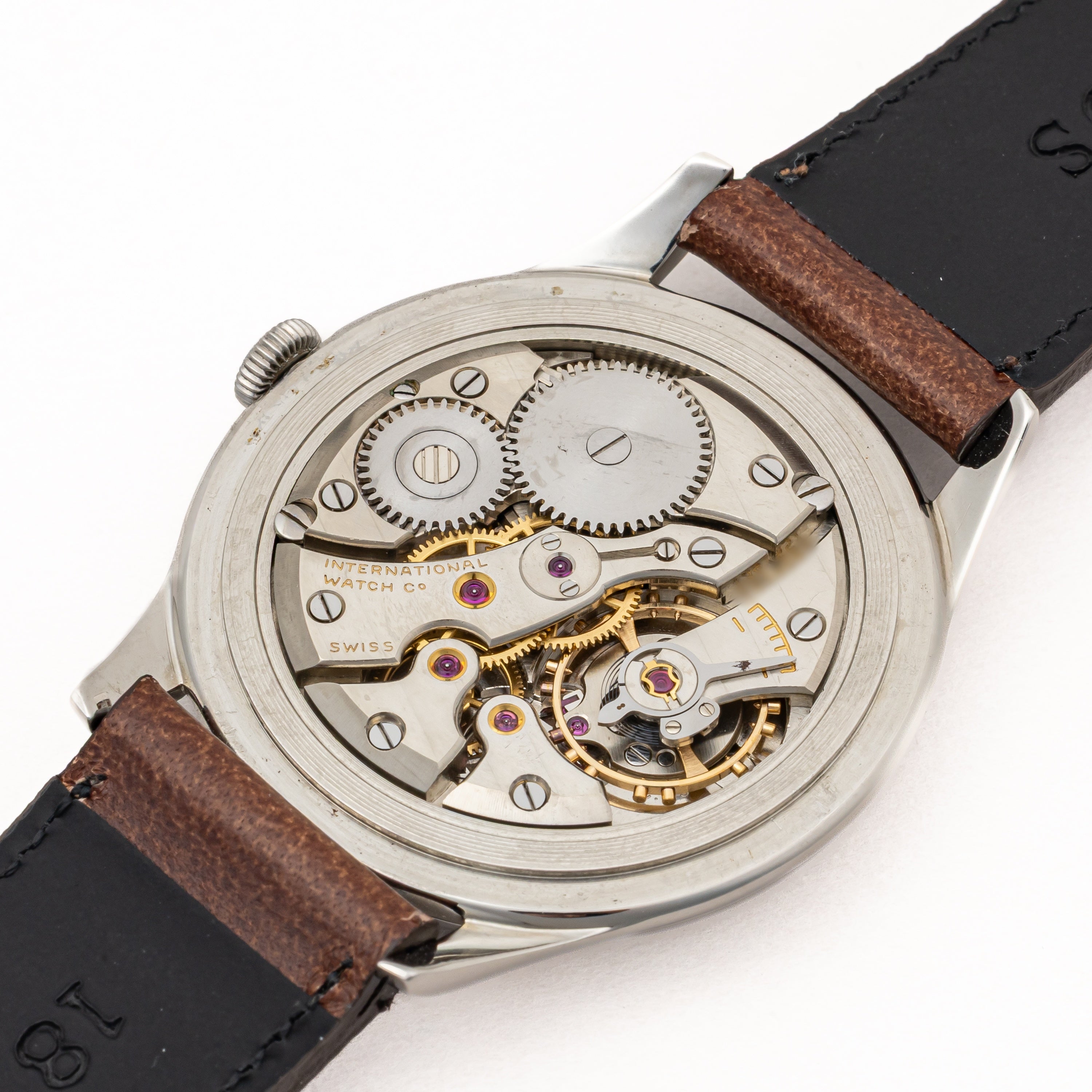 IWC ラウンドケース Cal.89 手巻き 1955年製 アルファハンド