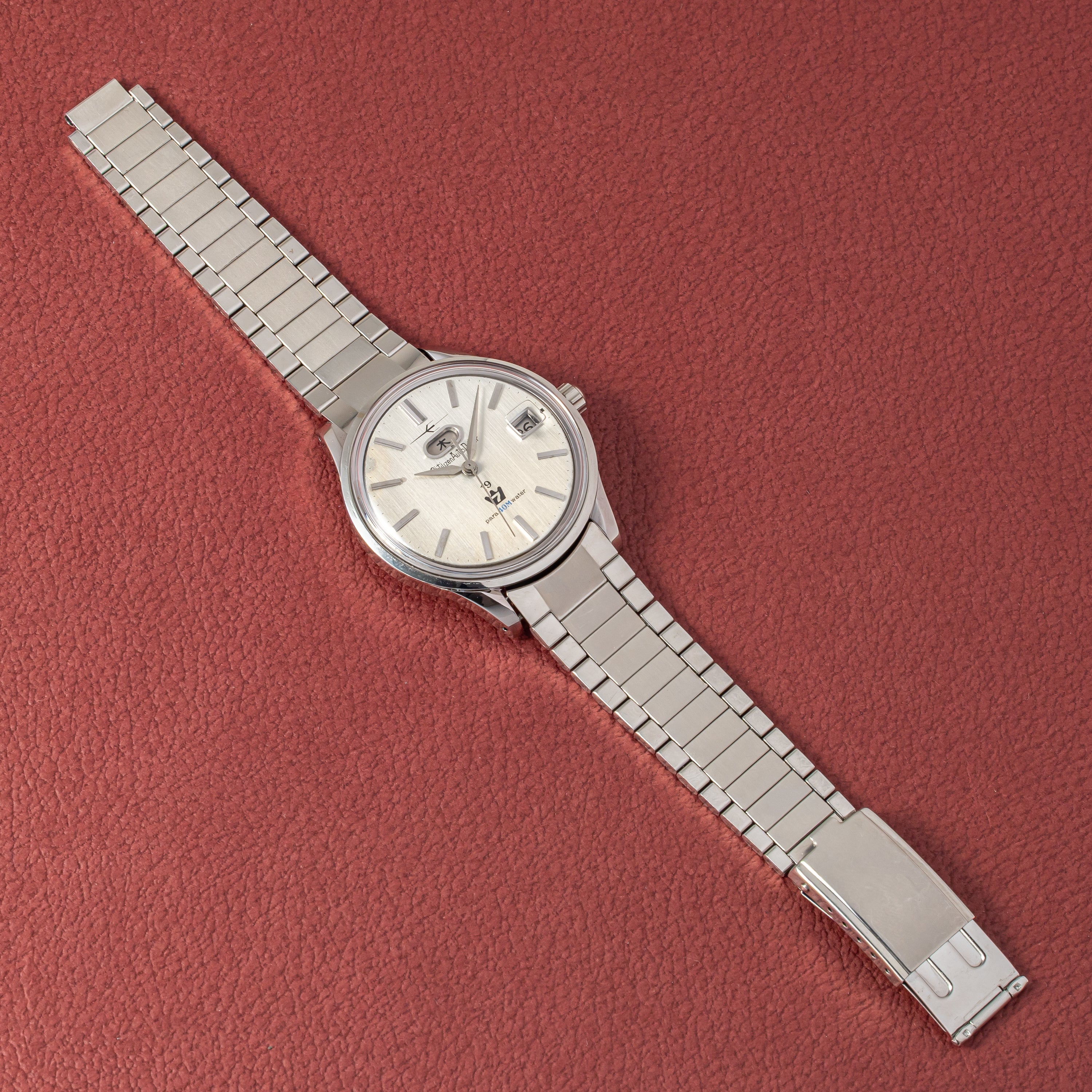 シチズン オートデーター7 1964年製 ジェットローター自動巻き 純正ブレス