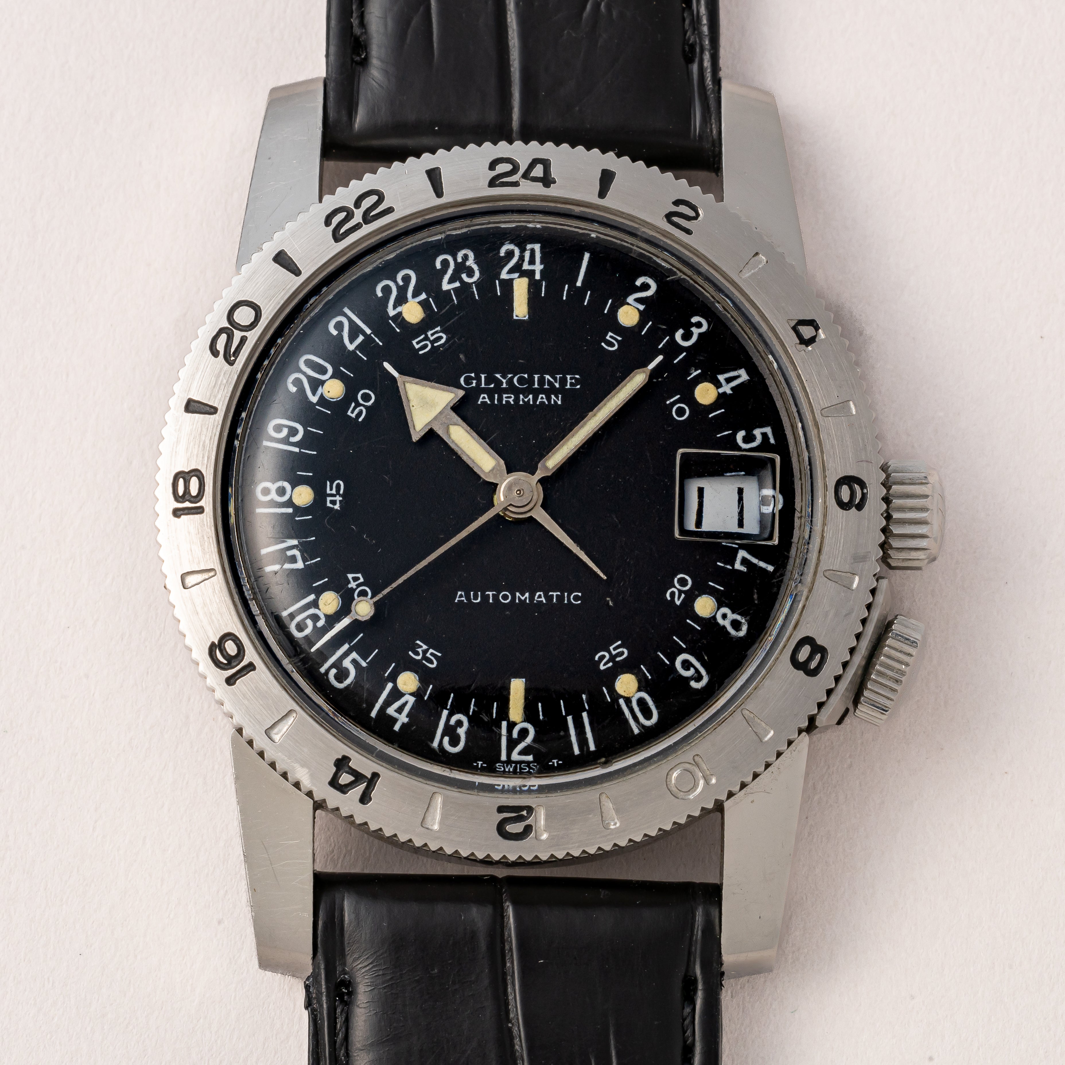 グリシン エアマン 24時間時計 1960年代製 ベトナム戦争 パイロットウォッチ