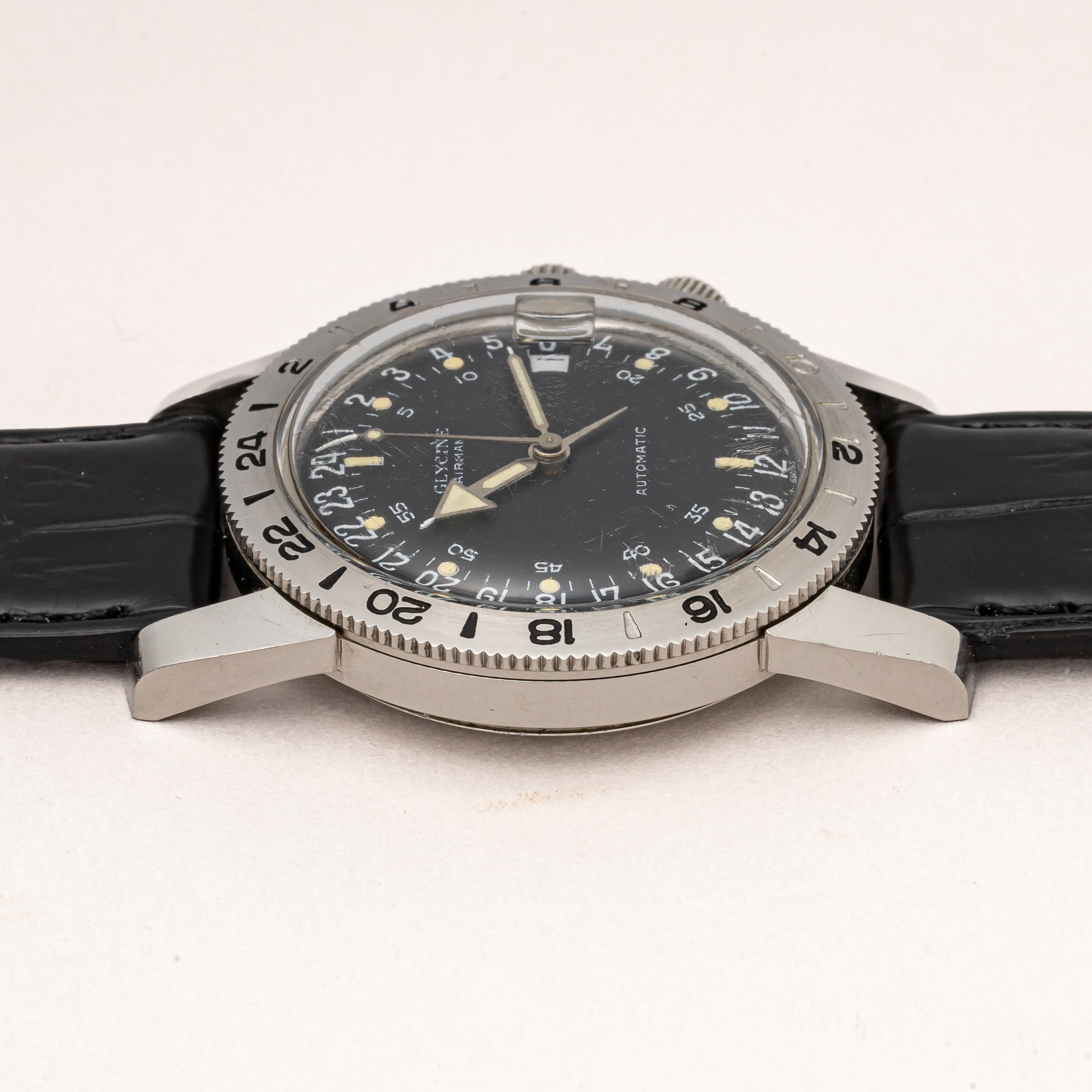 グリシン エアマン 24時間時計 1960年代製 ベトナム戦争 パイロットウォッチ