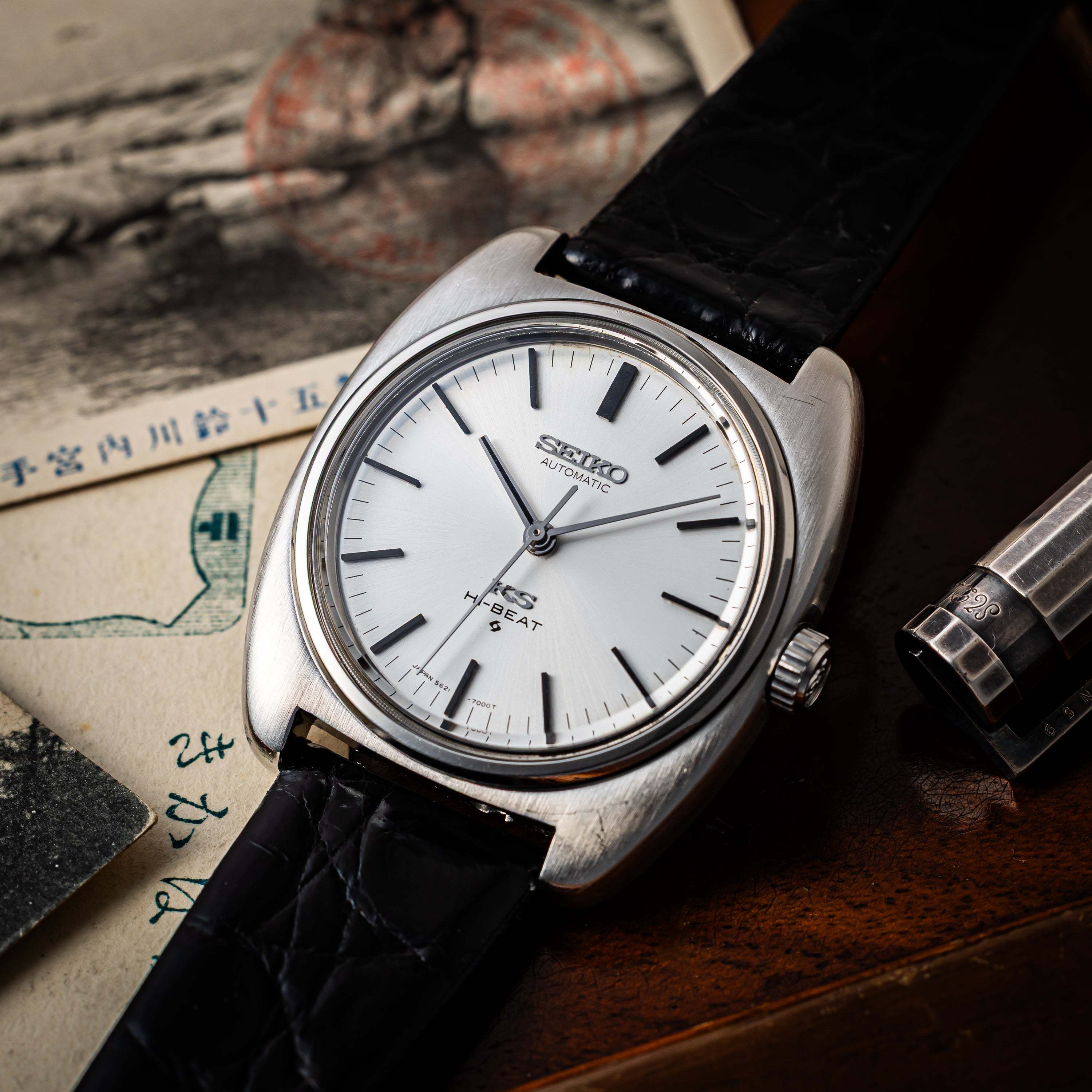 セイコー キングセイコー 56KS 1970年製 ハイビート自動巻き クッションケース Ref.5621-7000