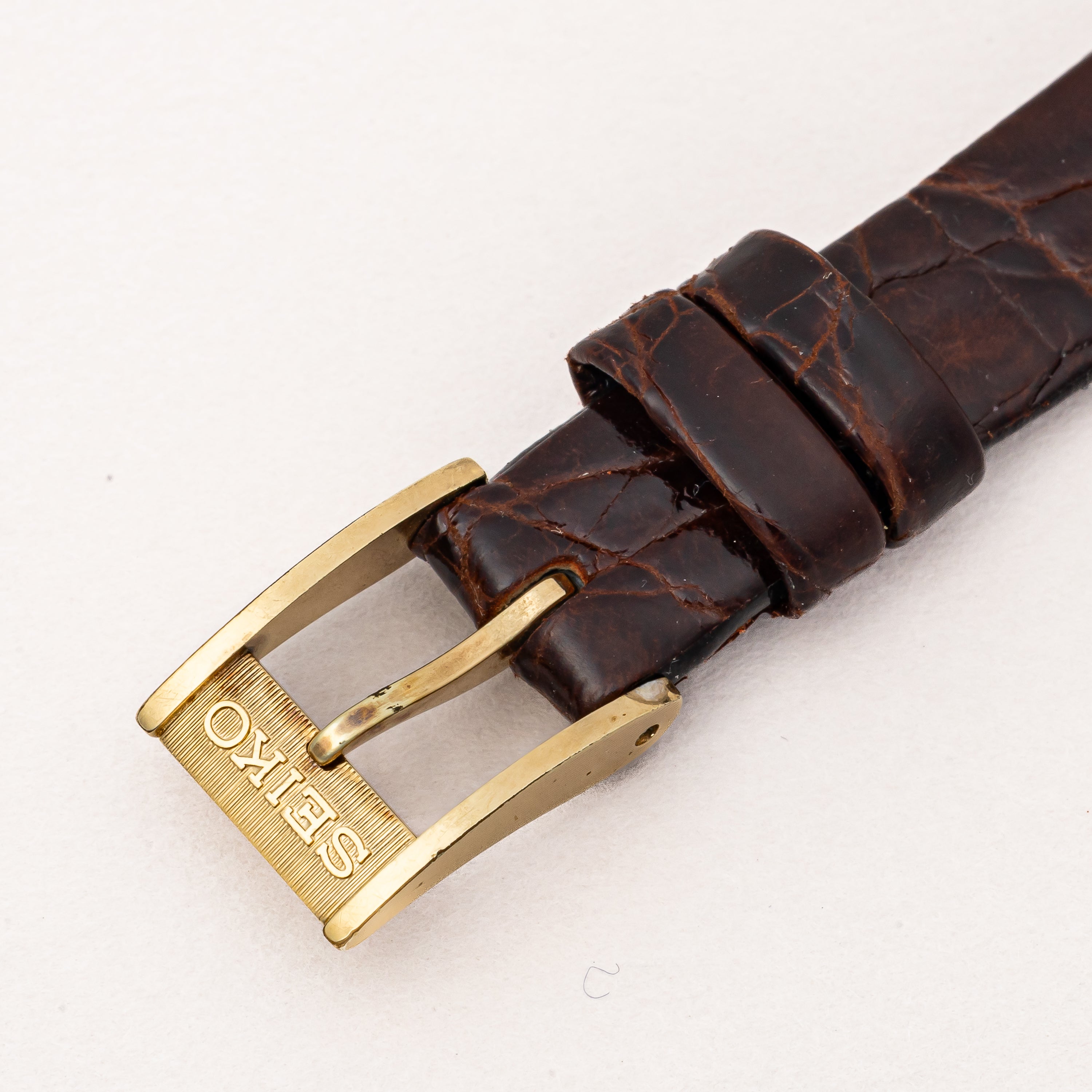 セイコー 18金無垢ケース ベルフィナ レディース 自動巻 純正尾錠付き