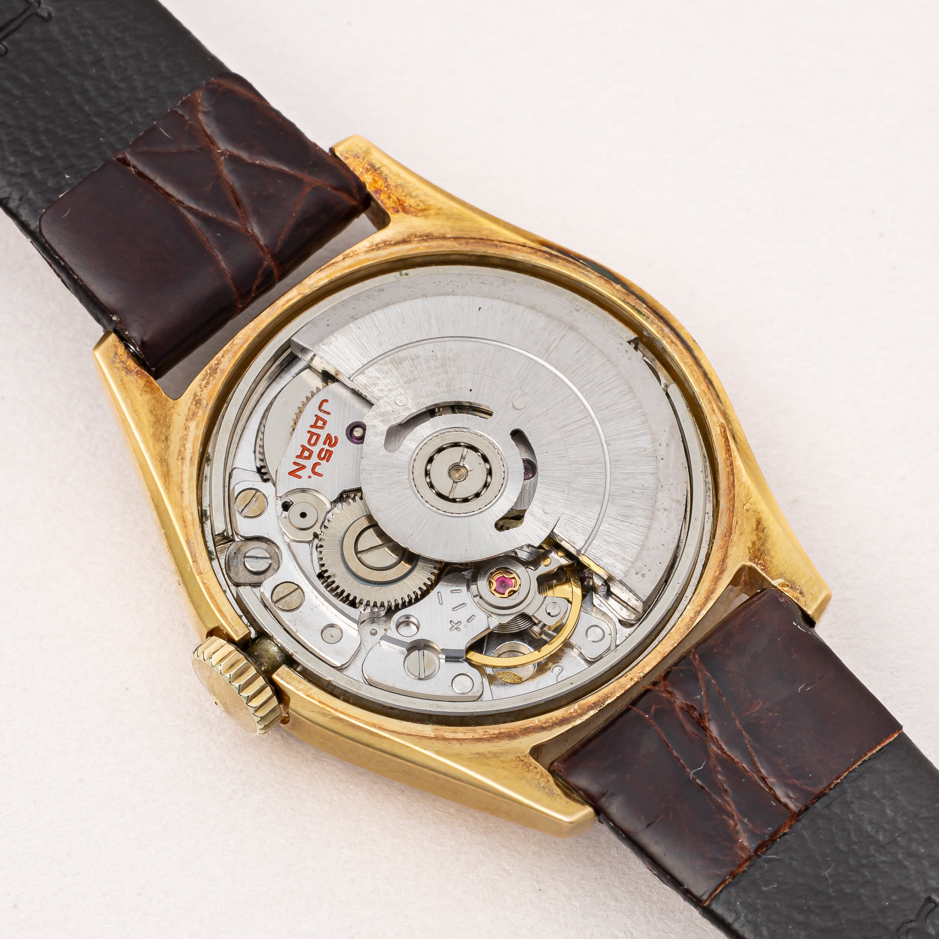 セイコー 18金無垢ケース ベルフィナ レディース 自動巻 純正尾錠付き