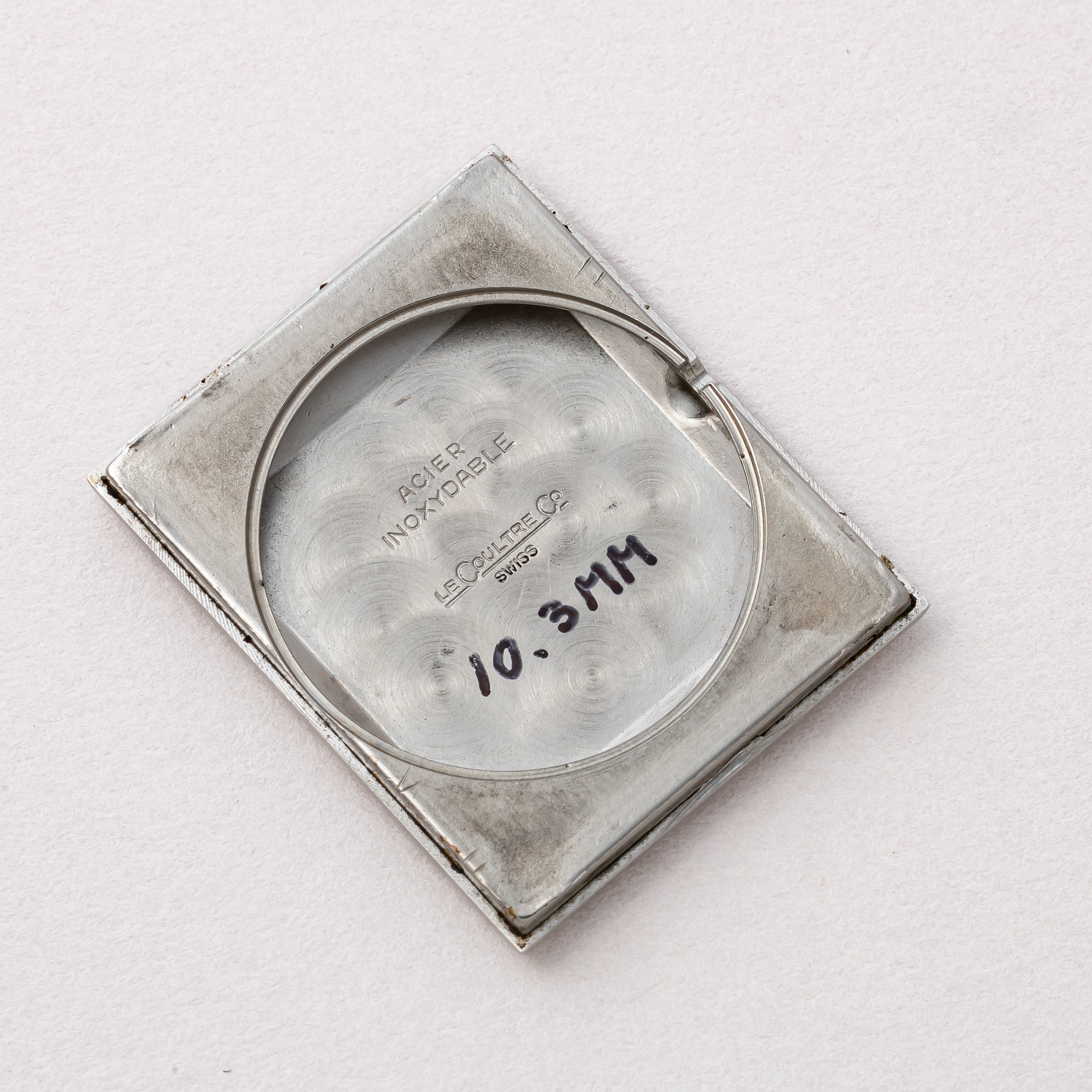 ジャガールクルト レクタンギュラー ローマンダイヤル 1970年代 純正尾錠付き