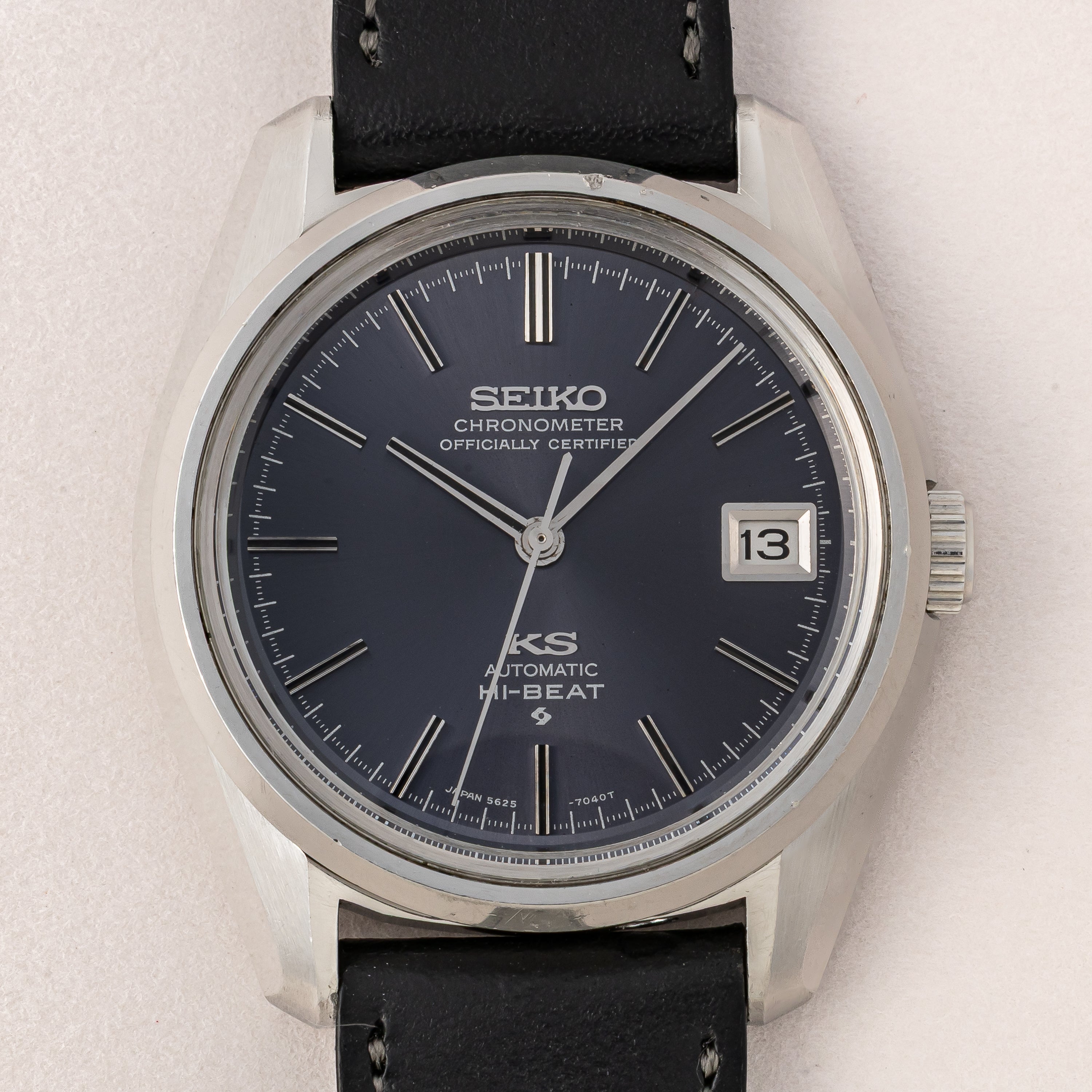 キングセイコークロノメーター ブルーダイヤル 1971年製 Ref.5625-7040 ハイビート自動巻き 56KS