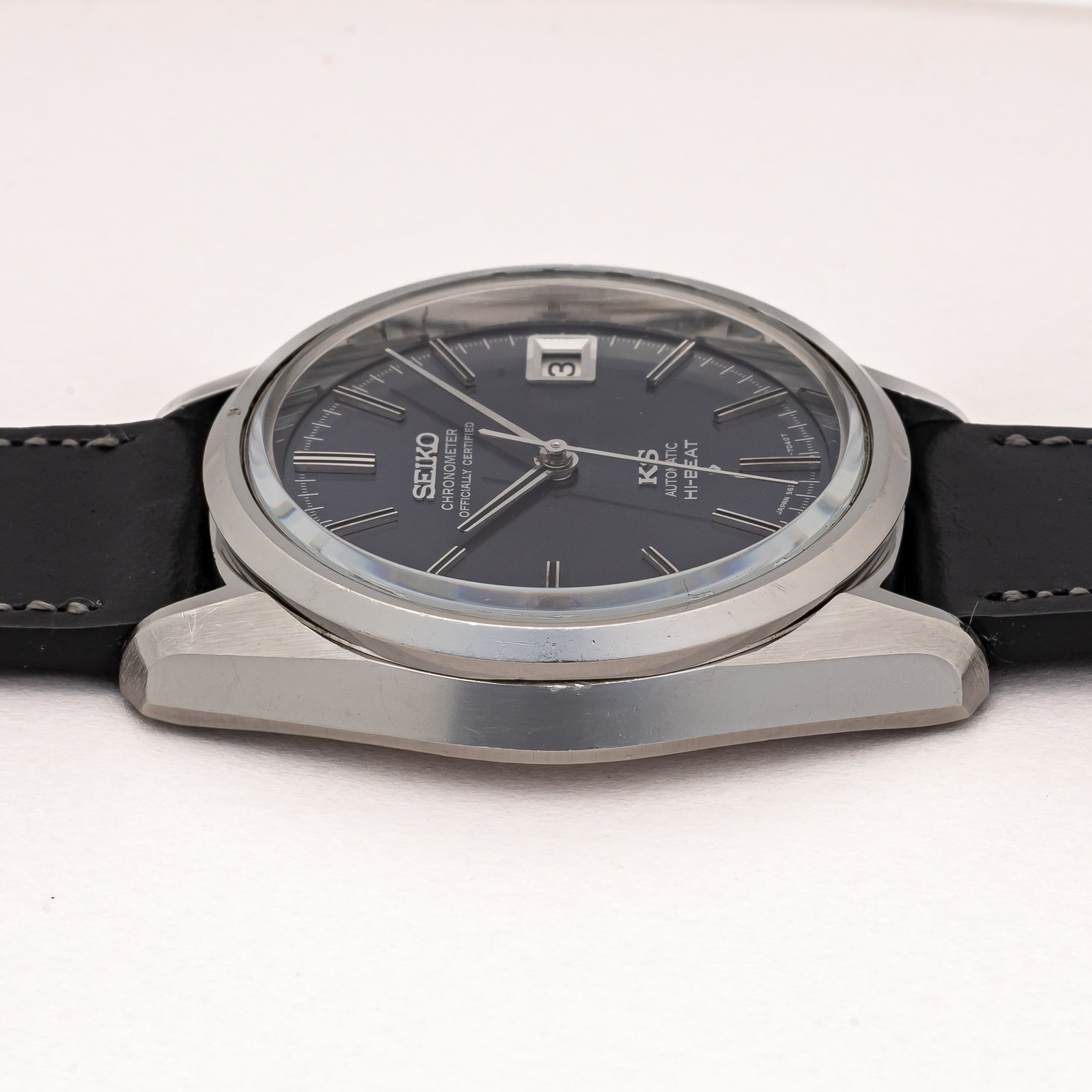 キングセイコークロノメーター ブルーダイヤル 1971年製 Ref.5625-7040 ハイビート自動巻き 56KS