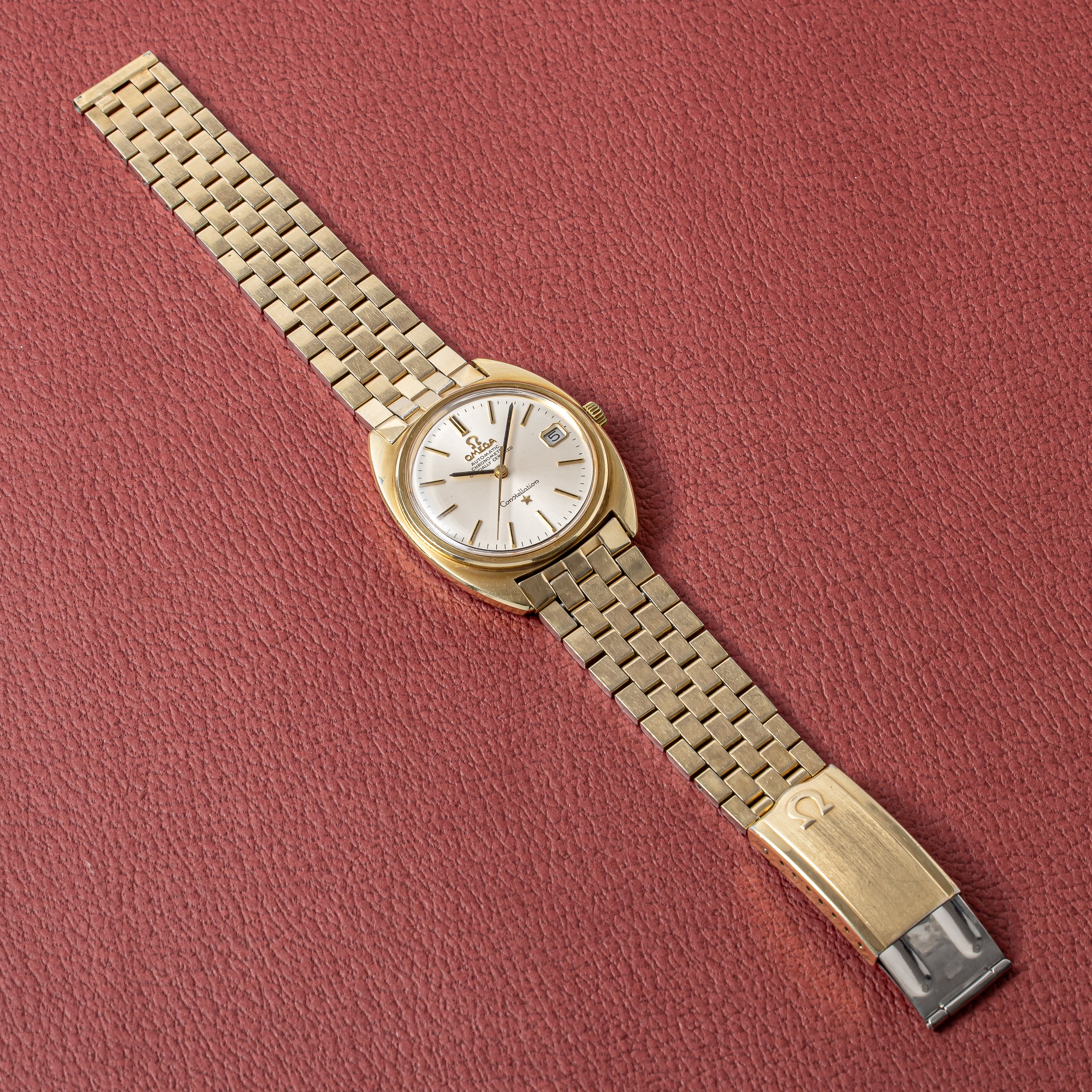 オメガ コンステレーション 金張り 1969年製 ジェンタデザイン Ref.168.017SP 純正ブレスレット付き