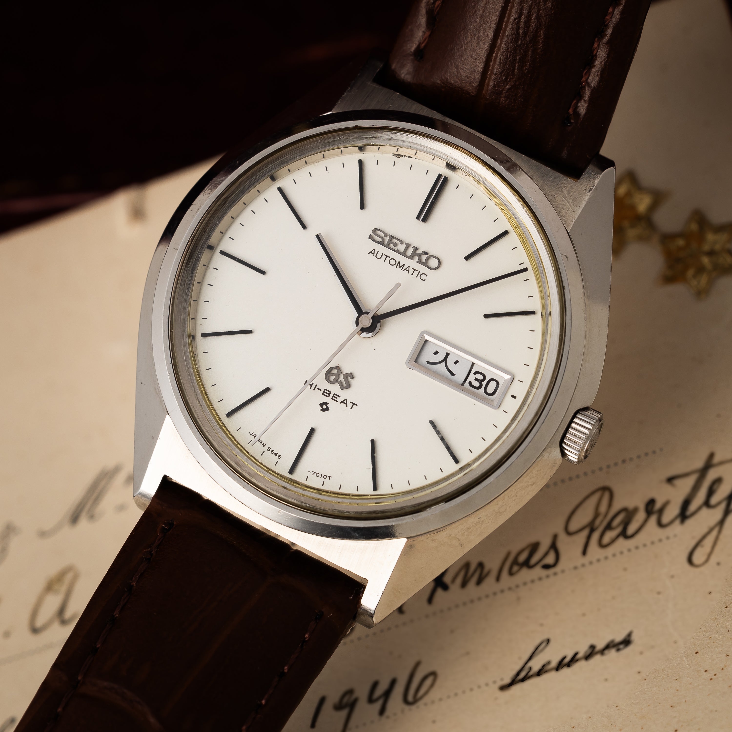 グランドセイコー ハイビート 1970年製 Ref.5646-7010 56GS デイデイト