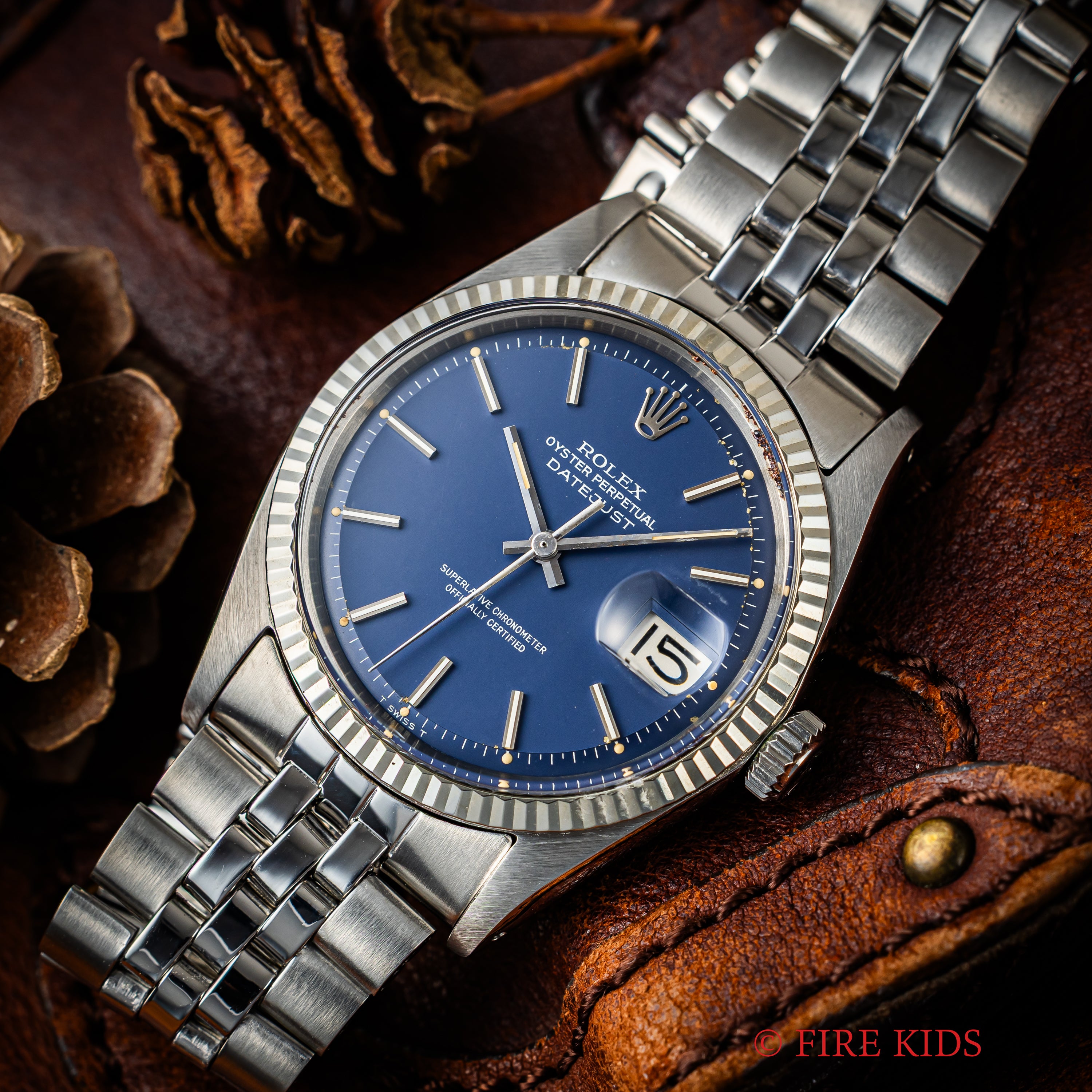 ロレックス デイトジャスト 自動巻き 【1601】 cal.1570【稼働品】 ロレックス デイトジャスト Ref.1601 ブルーダイヤル 1967年製