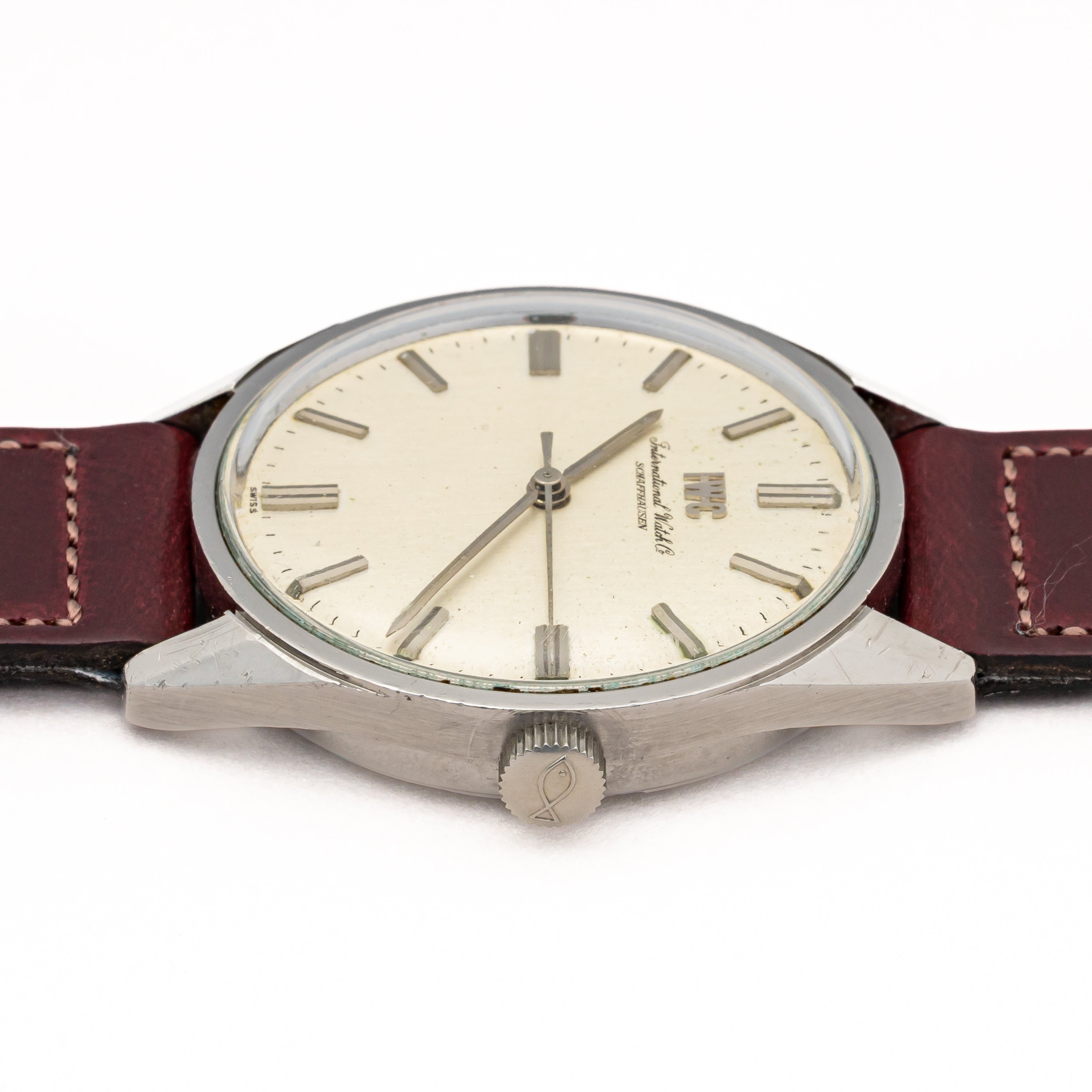 IWC ラウンド 1970年製/昭和45年製 Ref.810 手巻き Cal.89 スクリューバックケース お魚リューズ