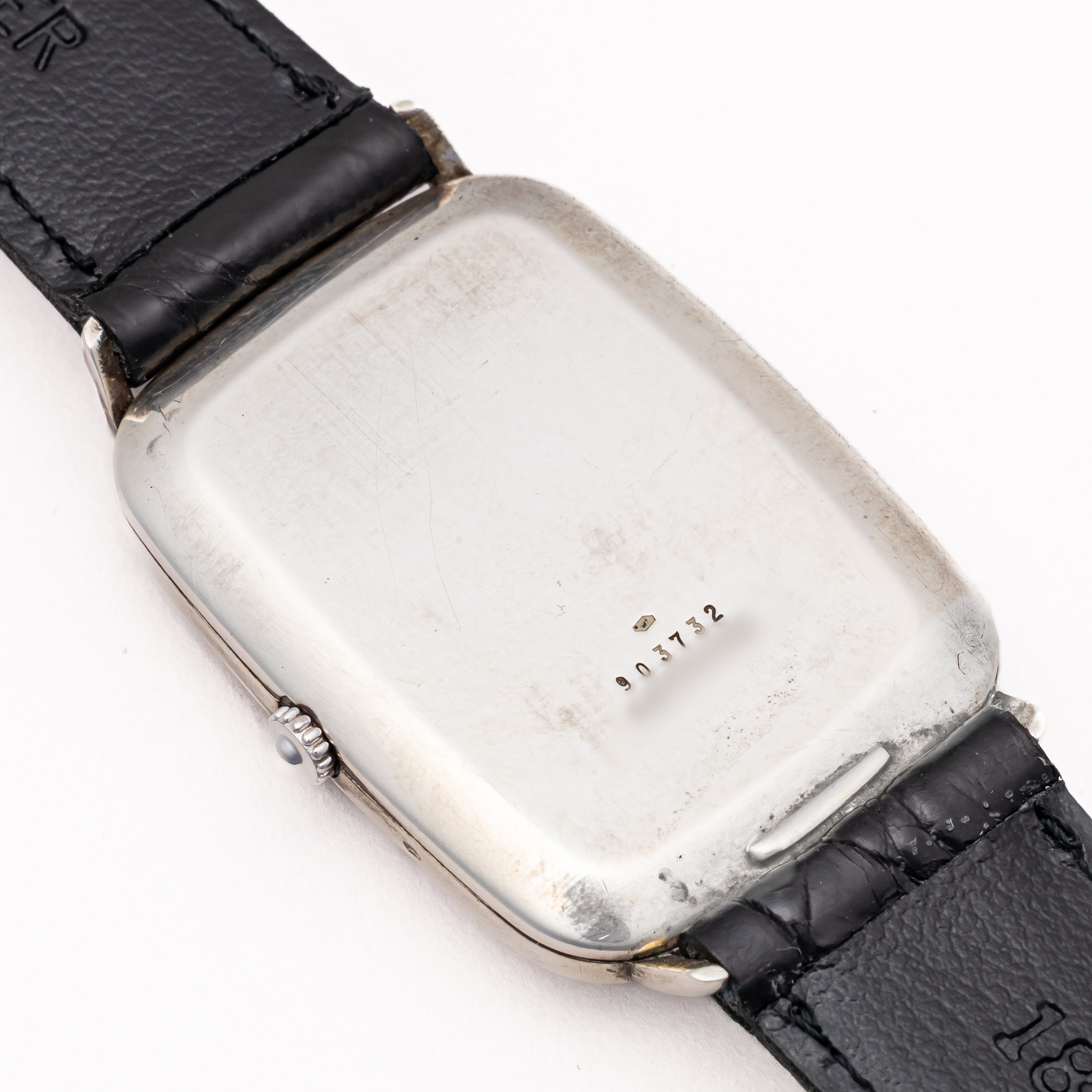 ジャガー・ルクルト 銀無垢レクタンギュラーケース ブルーダイヤル 1970年代製 手巻きCal818/2