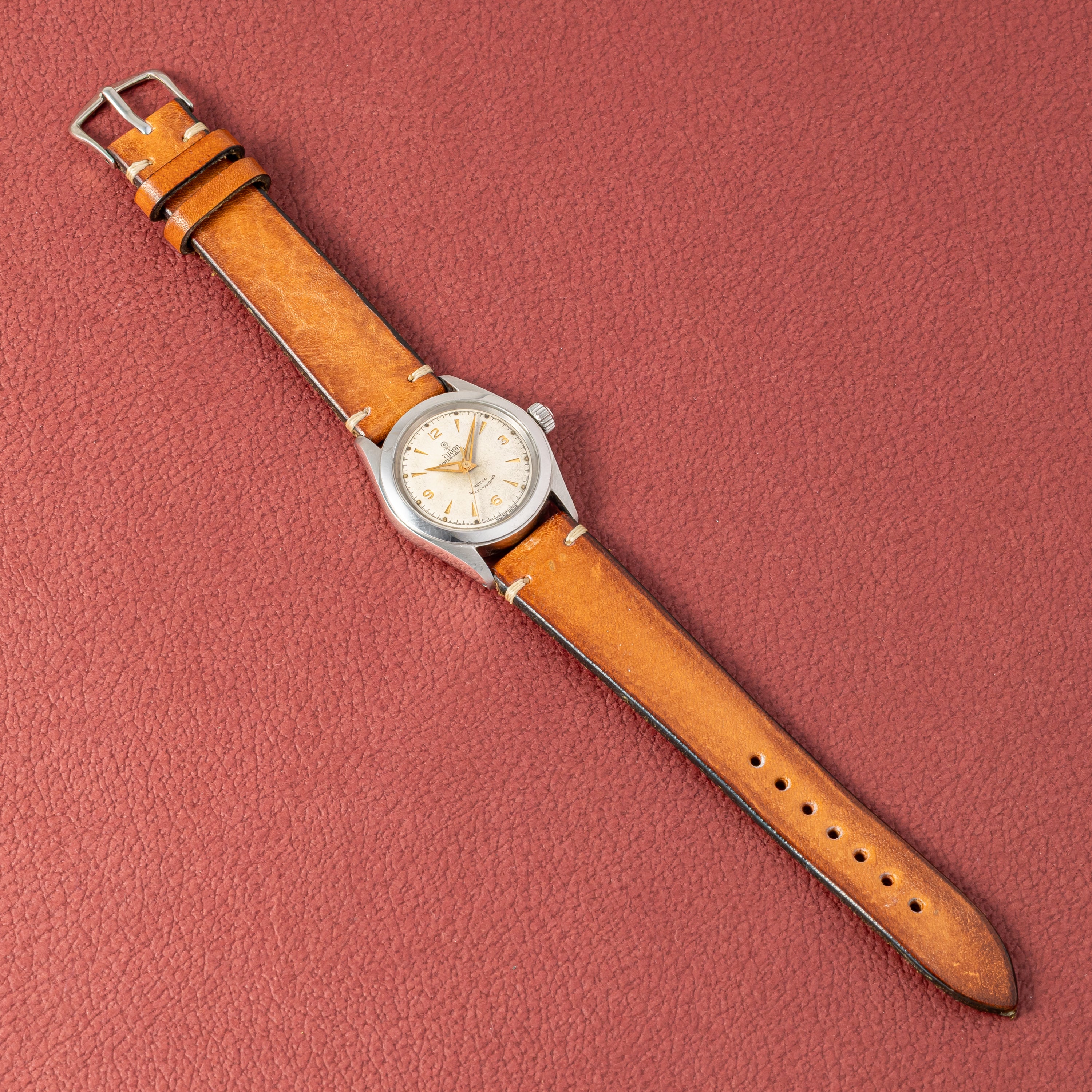 チューダー オイスタープリンス31 小薔薇 彫文字盤 1956年製 自動巻