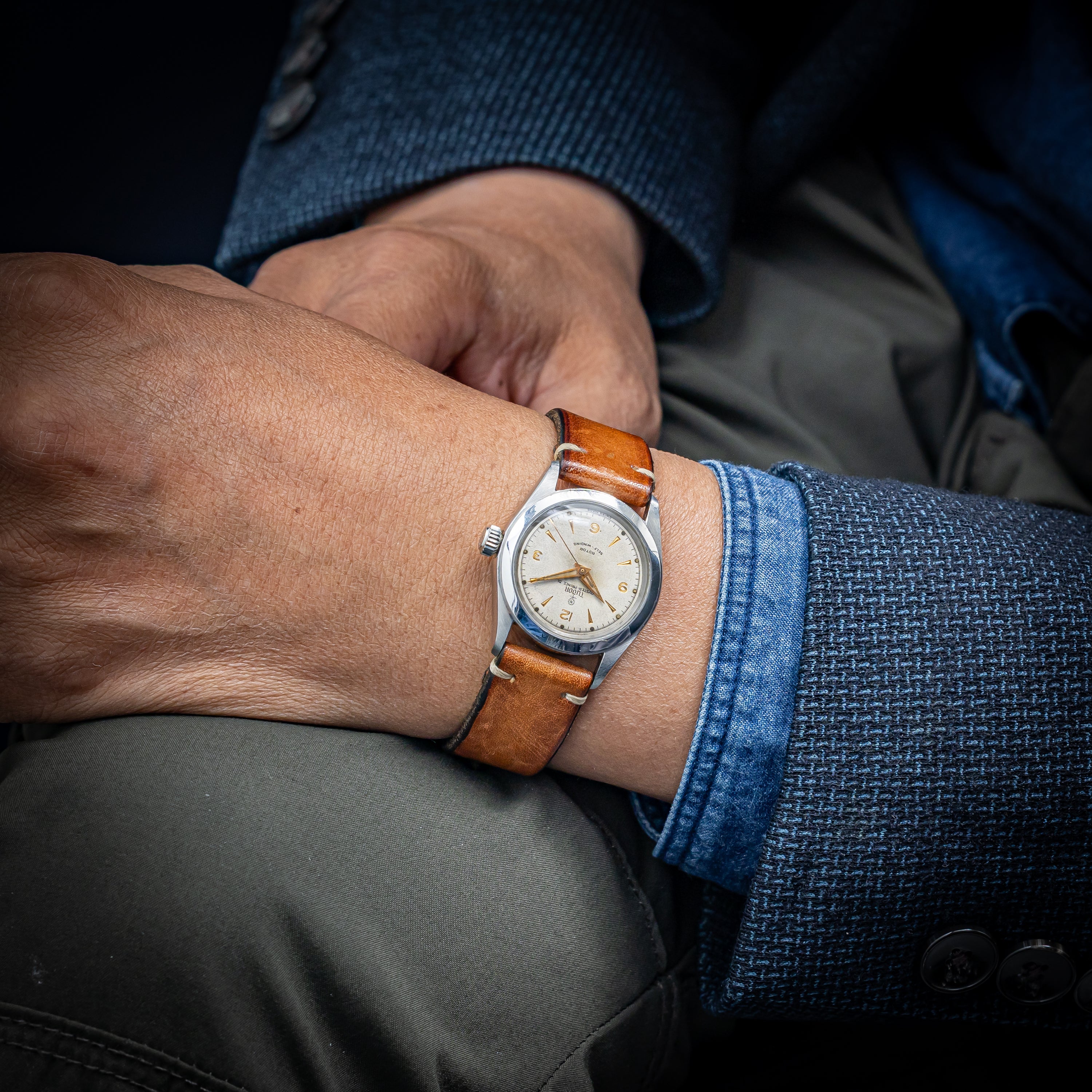 チューダー オイスタープリンス31 小薔薇 彫文字盤 1956年製 自動巻