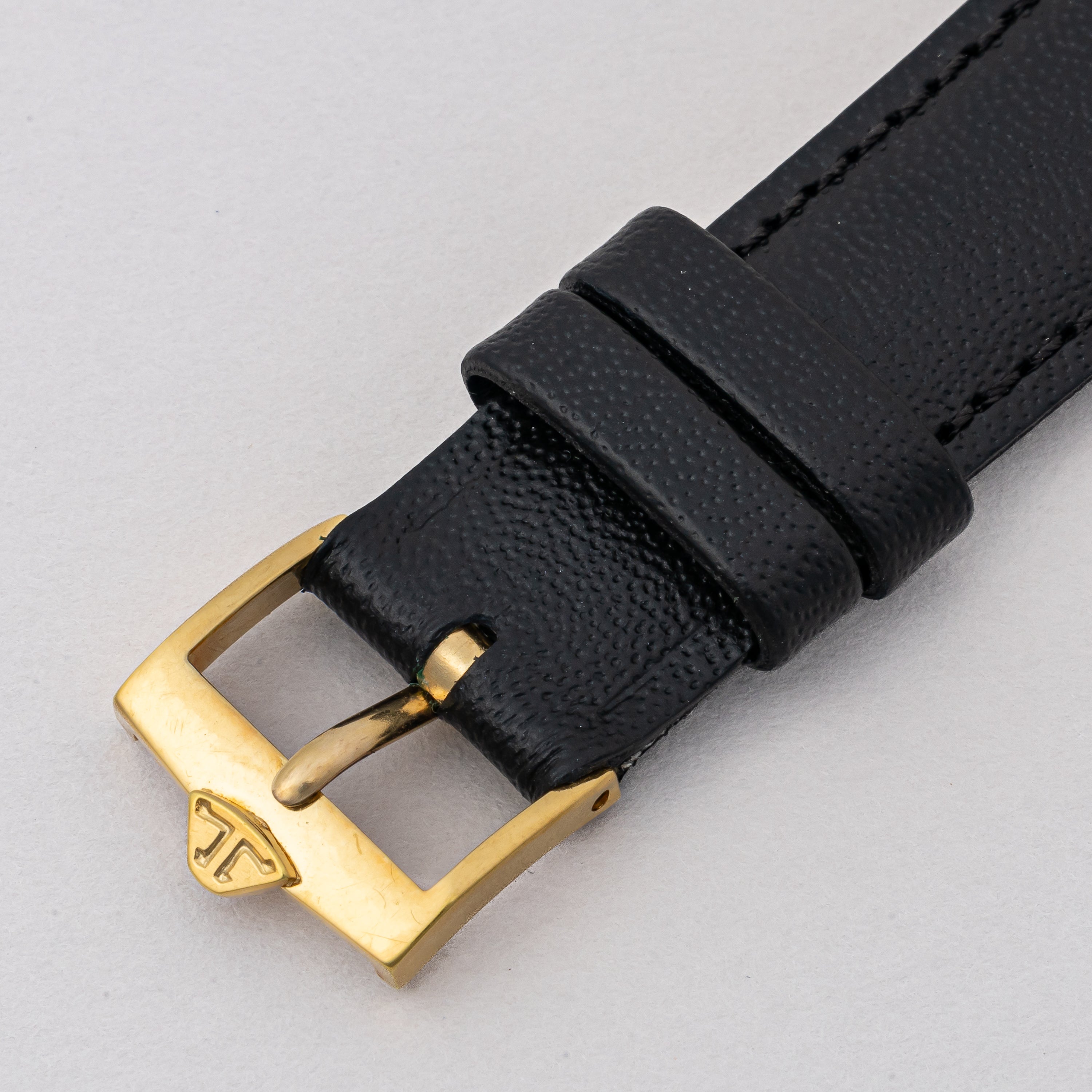 ジャガー・ルクルト 18金無垢クッションケース 1980年代製 Ref.9132 21 純正GF尾錠付き