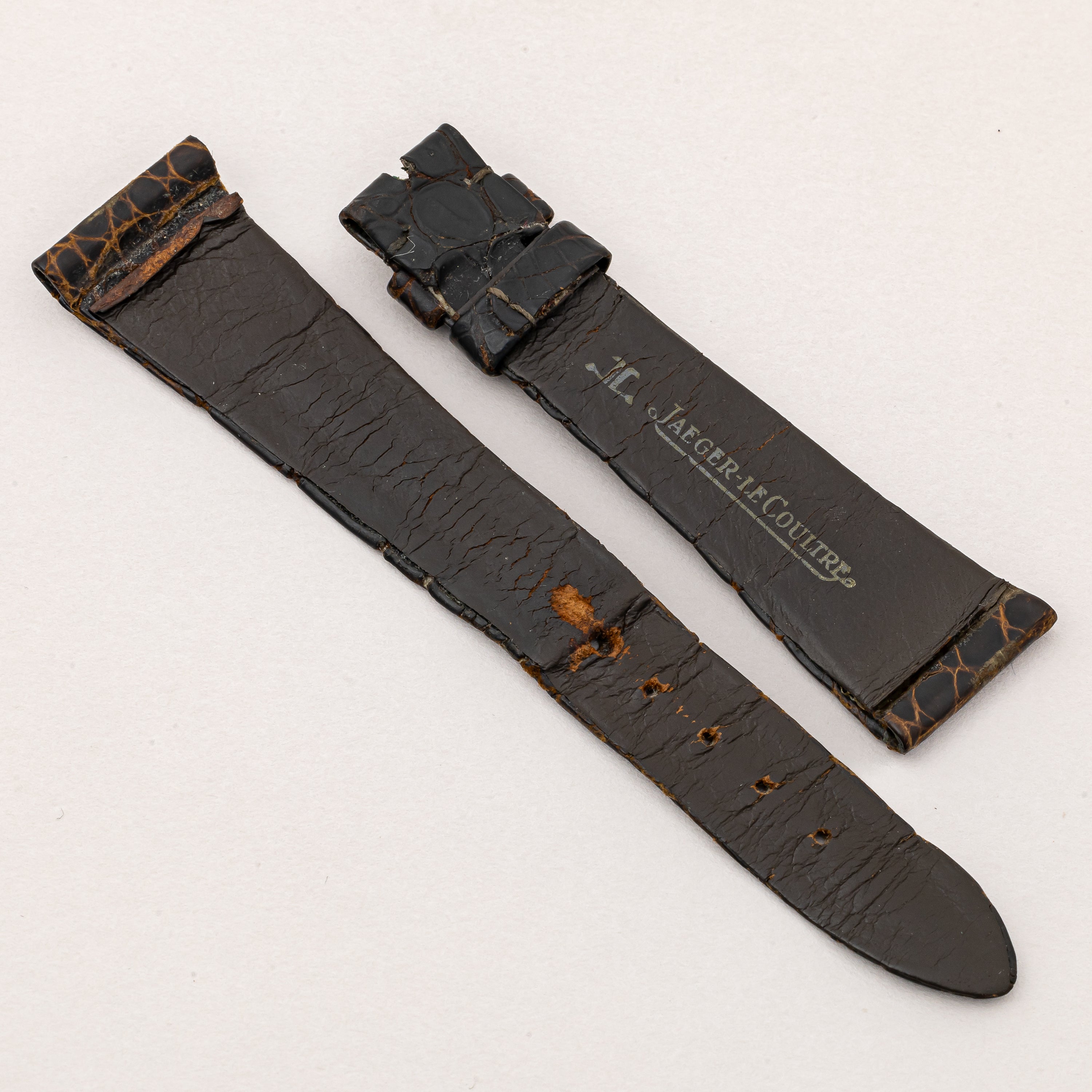 ジャガー・ルクルト 18金無垢クッションケース 1980年代製 Ref.9132 21 純正GF尾錠付き