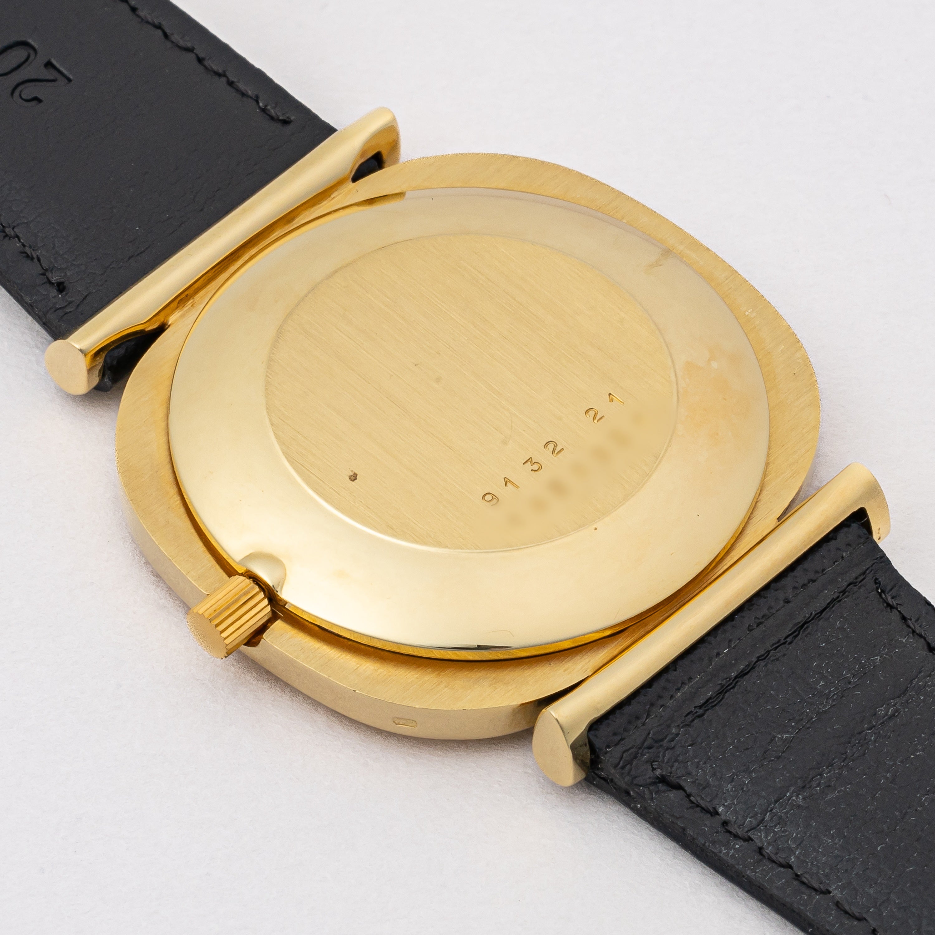 ジャガー・ルクルト 18金無垢クッションケース 1980年代製 Ref.9132 21 純正GF尾錠付き