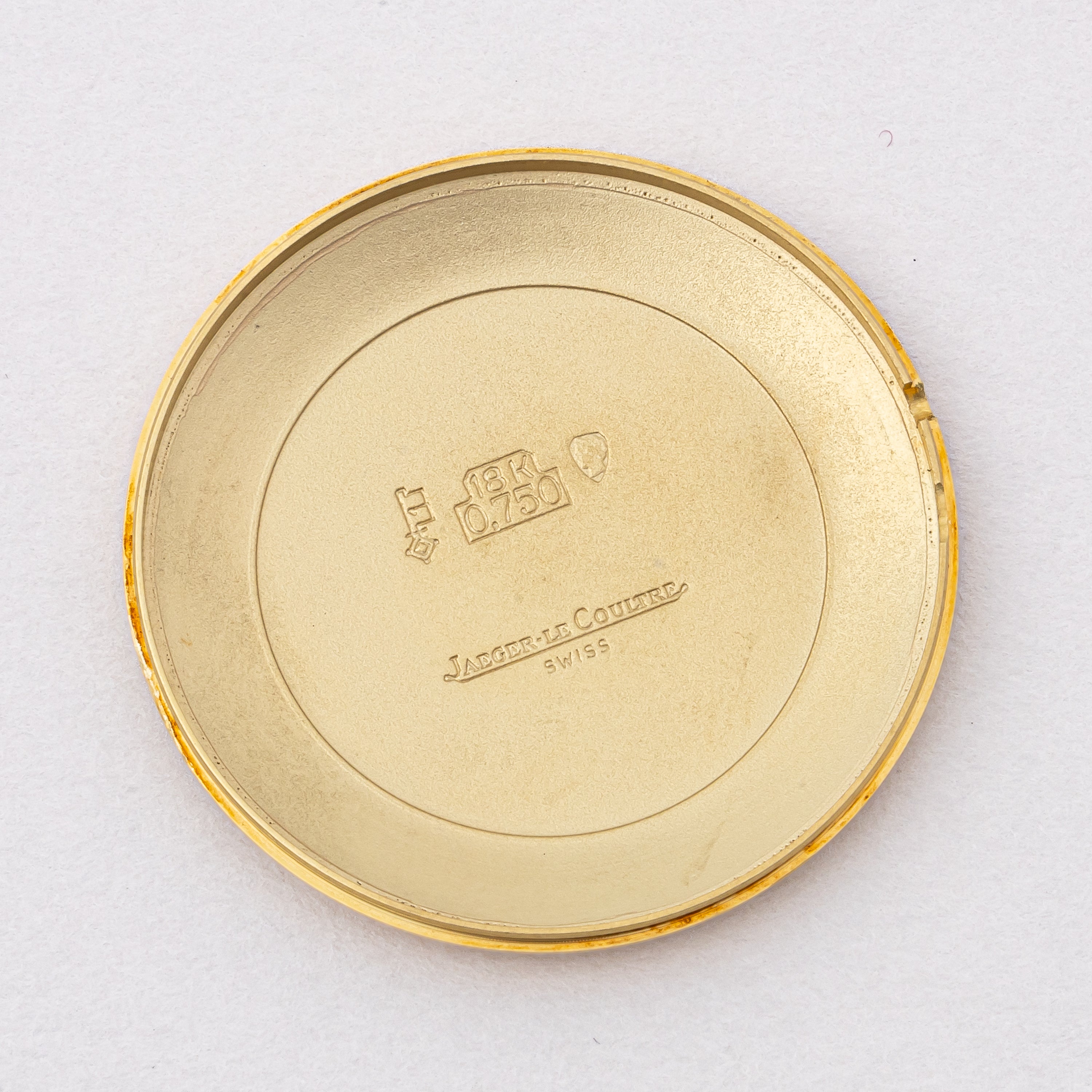 ジャガー・ルクルト 18金無垢クッションケース 1980年代製 Ref.9132 21 純正GF尾錠付き