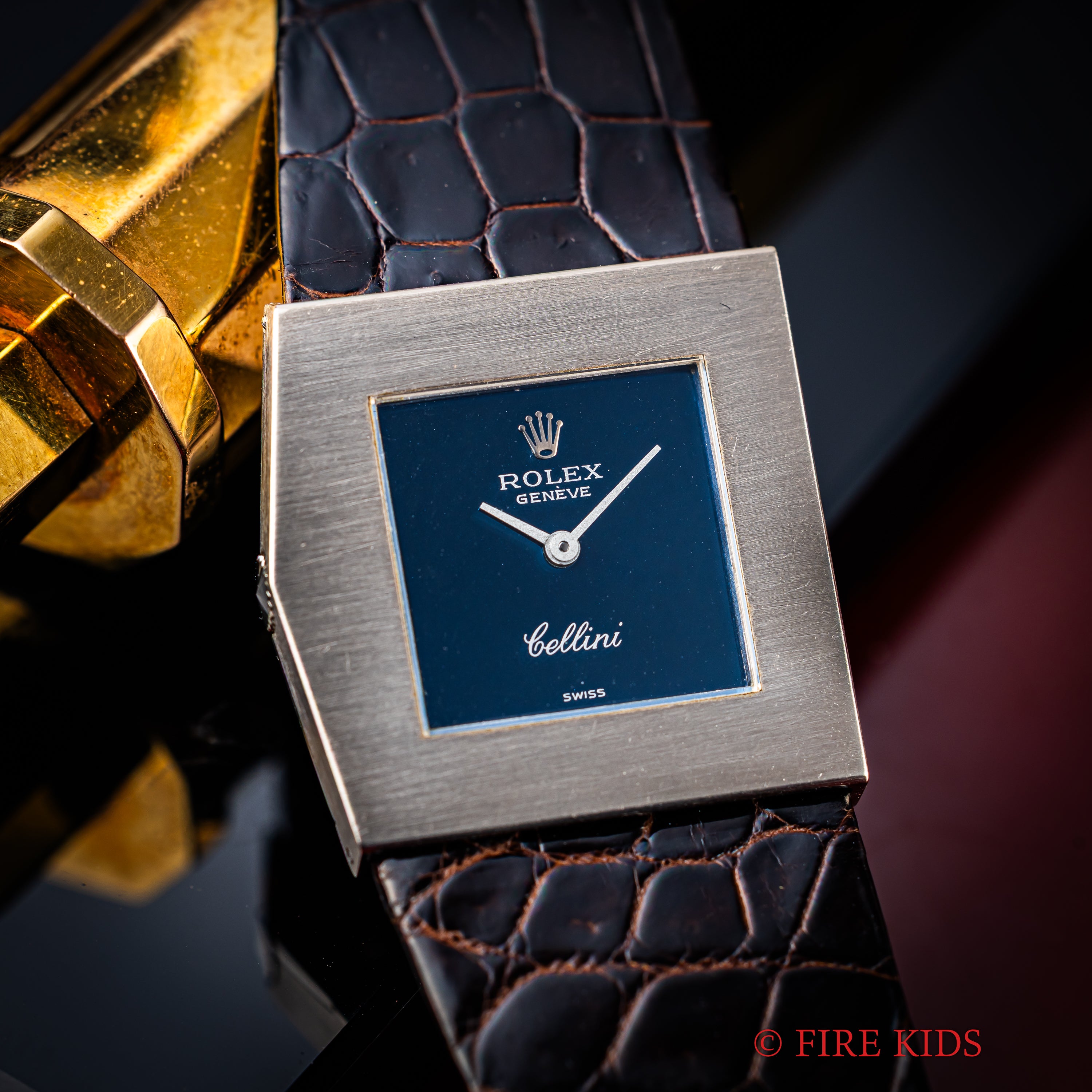 ロレックス チェリーニ キングマイダス 1971年製 18金無垢 ブルー