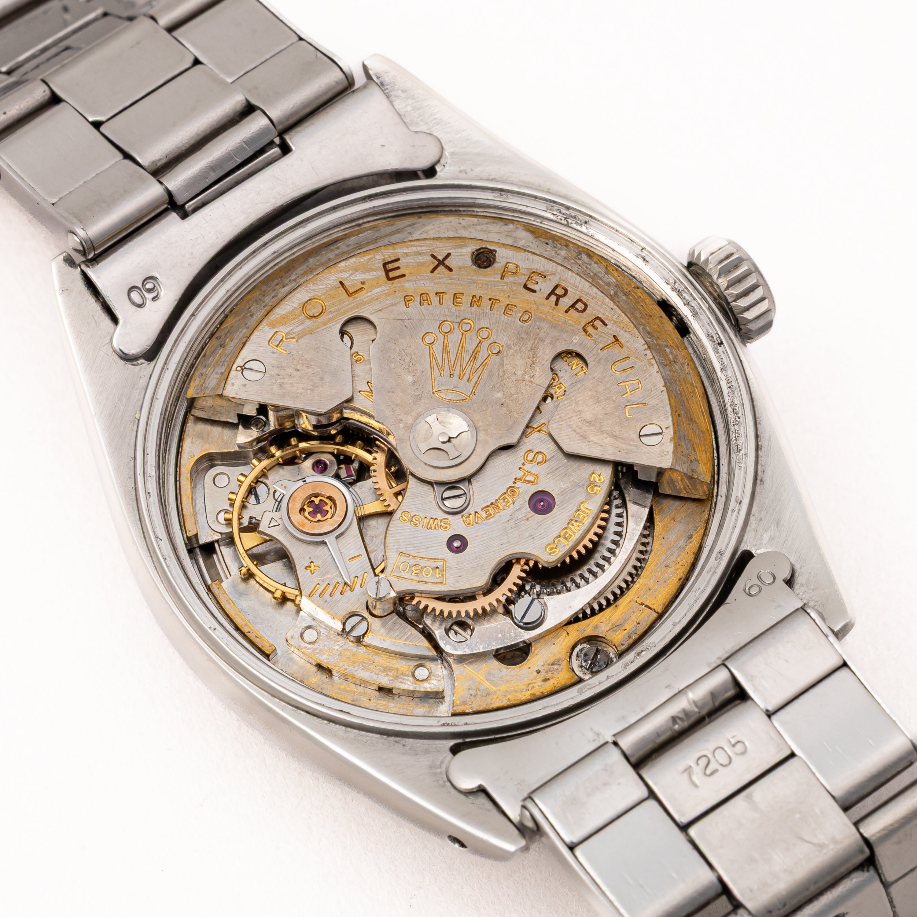 ロレックス オイスターパーペチュアルデイト Ref.6534 ギルトダイヤル 1959年製 自動巻 Cal. 1030 純正リベットブレス