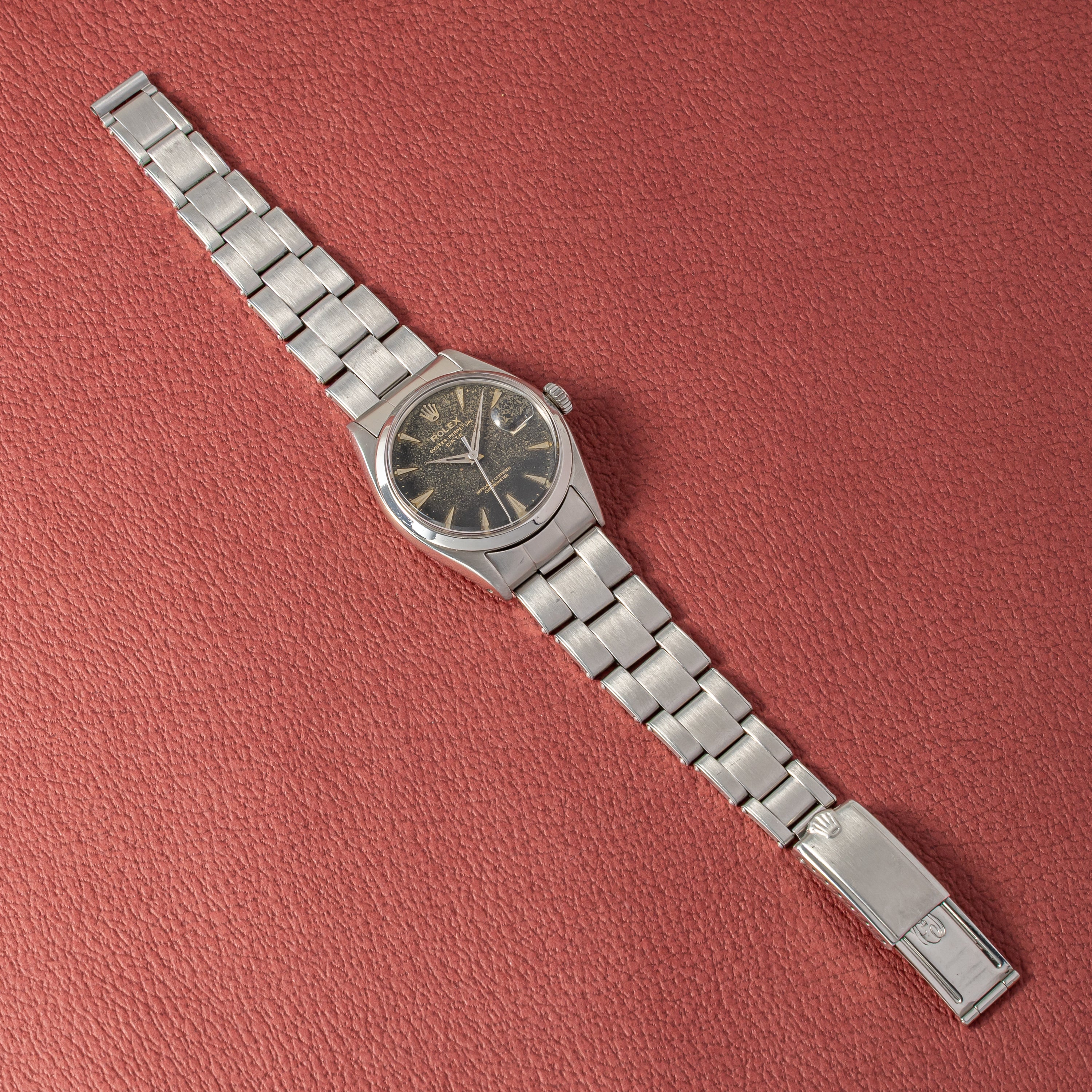 ロレックス オイスターパーペチュアルデイト Ref.6534 ギルトダイヤル 1959年製 自動巻 Cal. 1030 純正リベットブレス