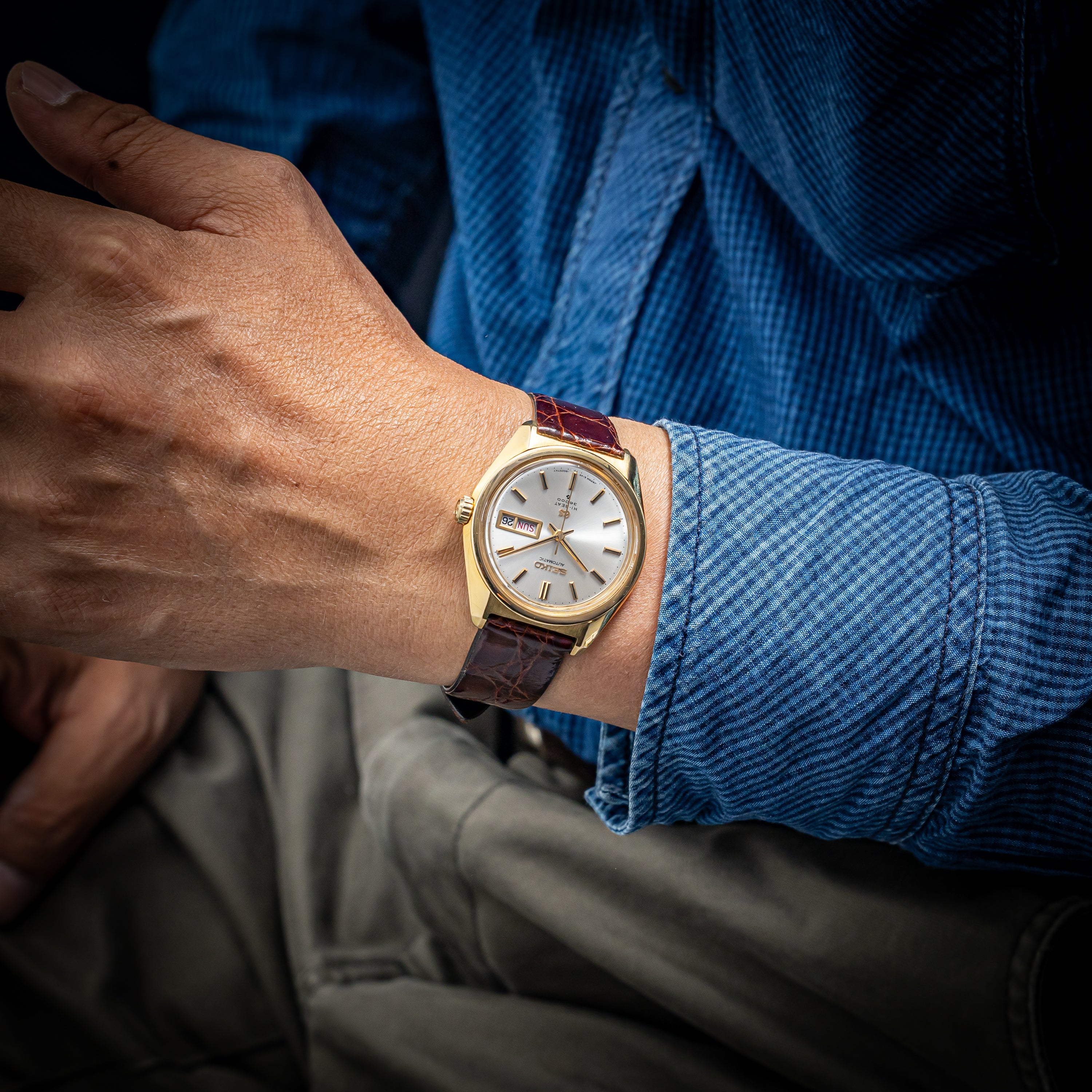 グランドセイコー 18金無垢 1969年製 Ref.6146-8000 10振動自動巻き