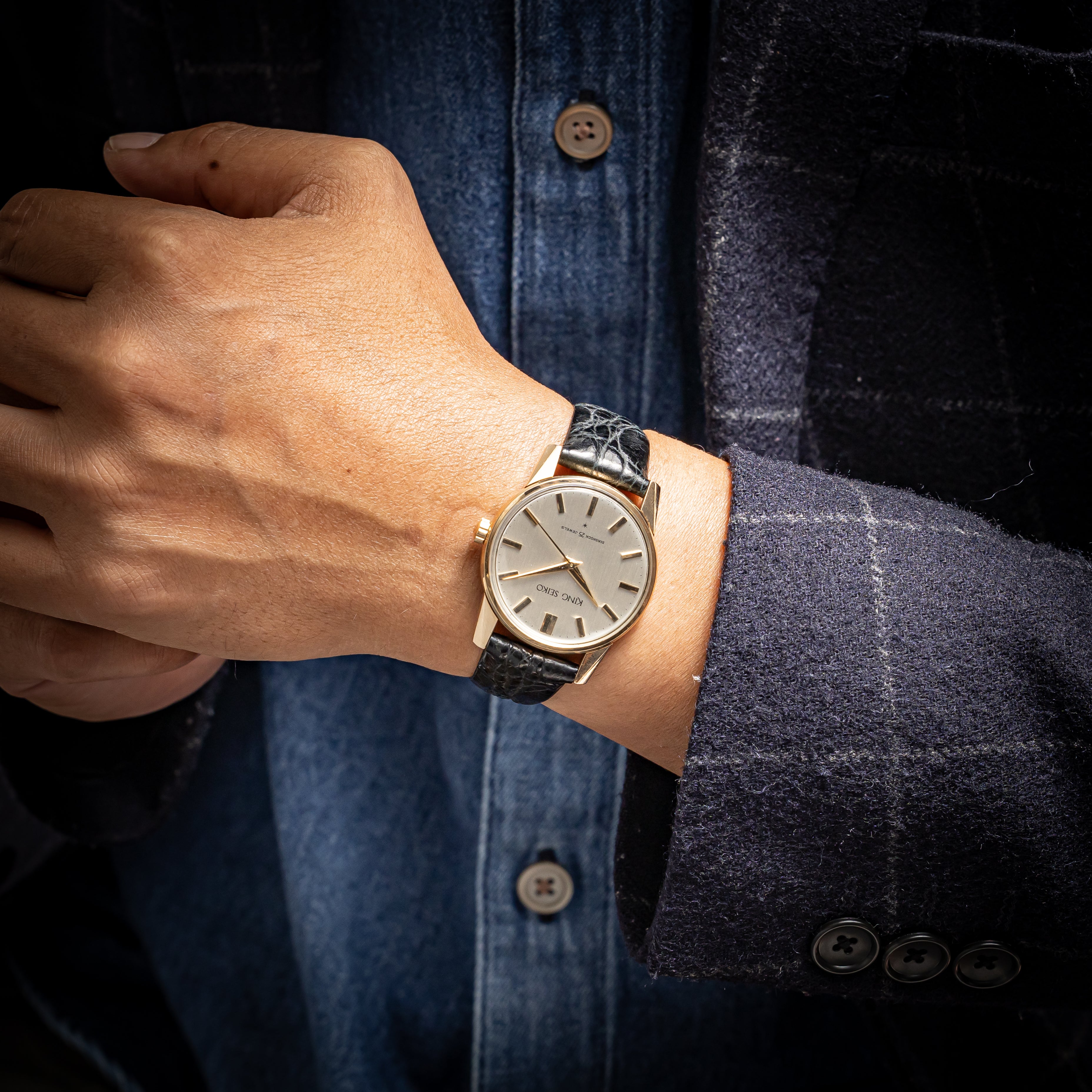 キングセイコー ファーストモデル 1963年製 Ref.15034 KS 純正尾錠付き