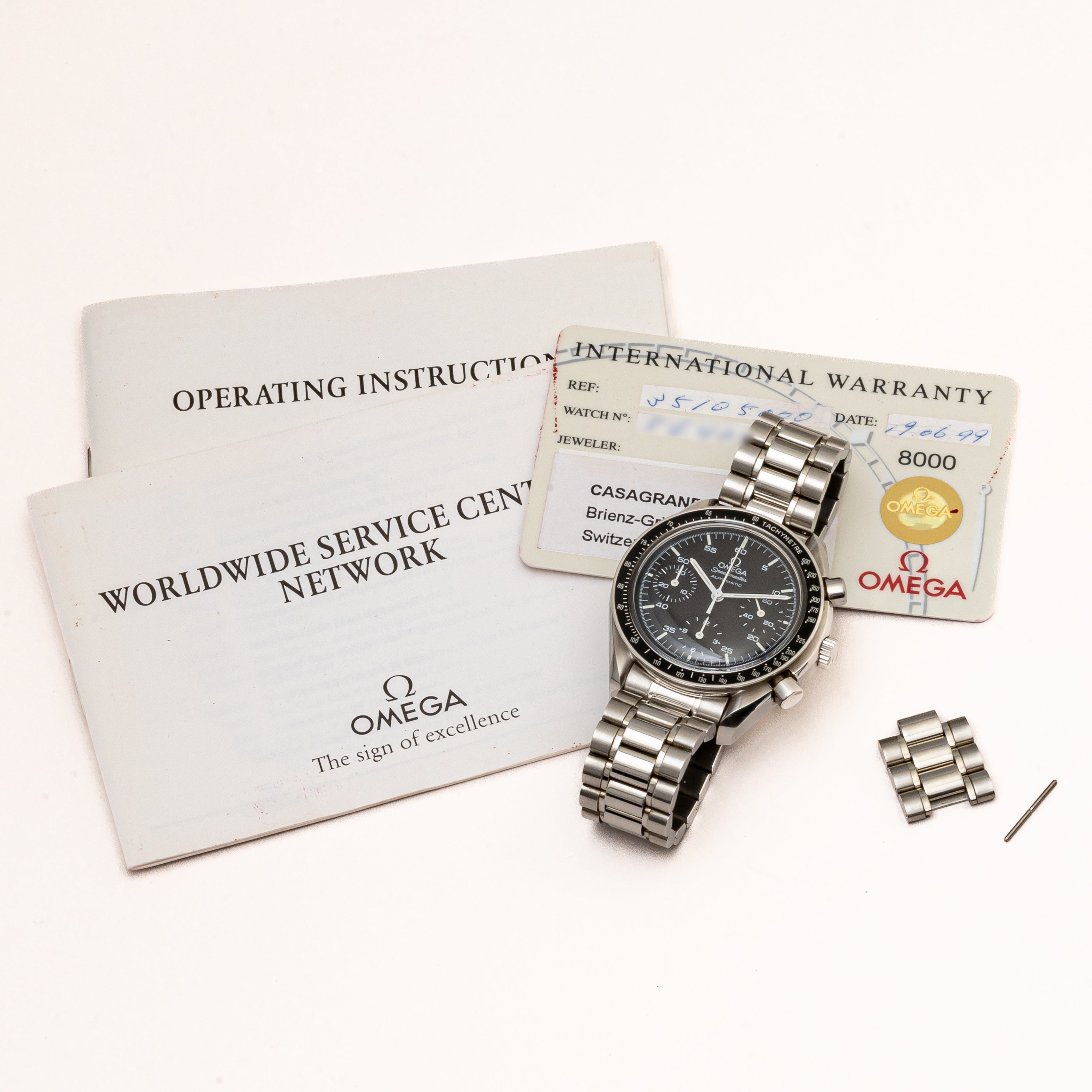 オメガ スピードマスター オートマチック 1999年製 Ref.3510.50.00 ギャラ付き