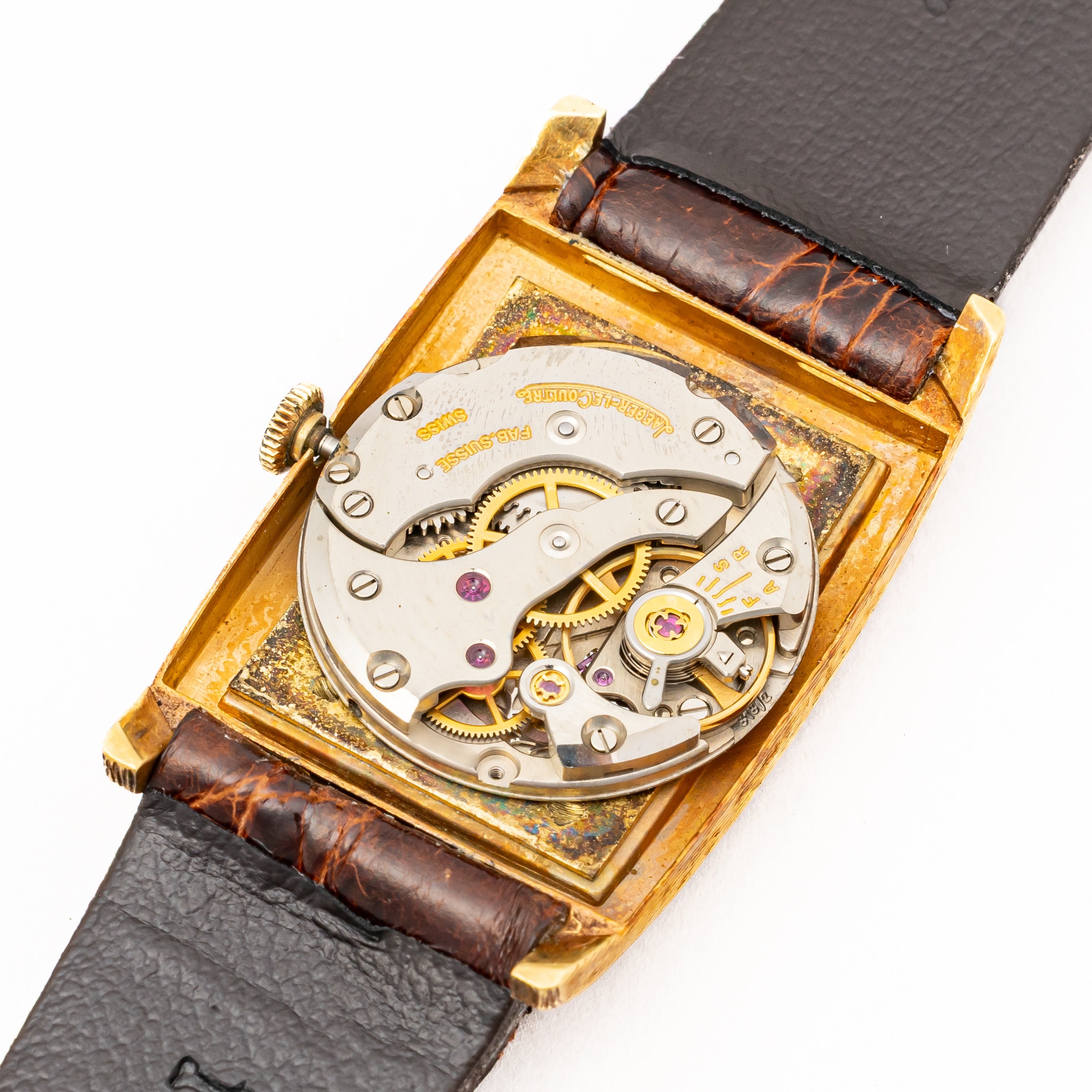 ジャガールクルト レクタンギュラー 手巻き 1960年代製 18金無垢 Ref.9012 Cal.818/2