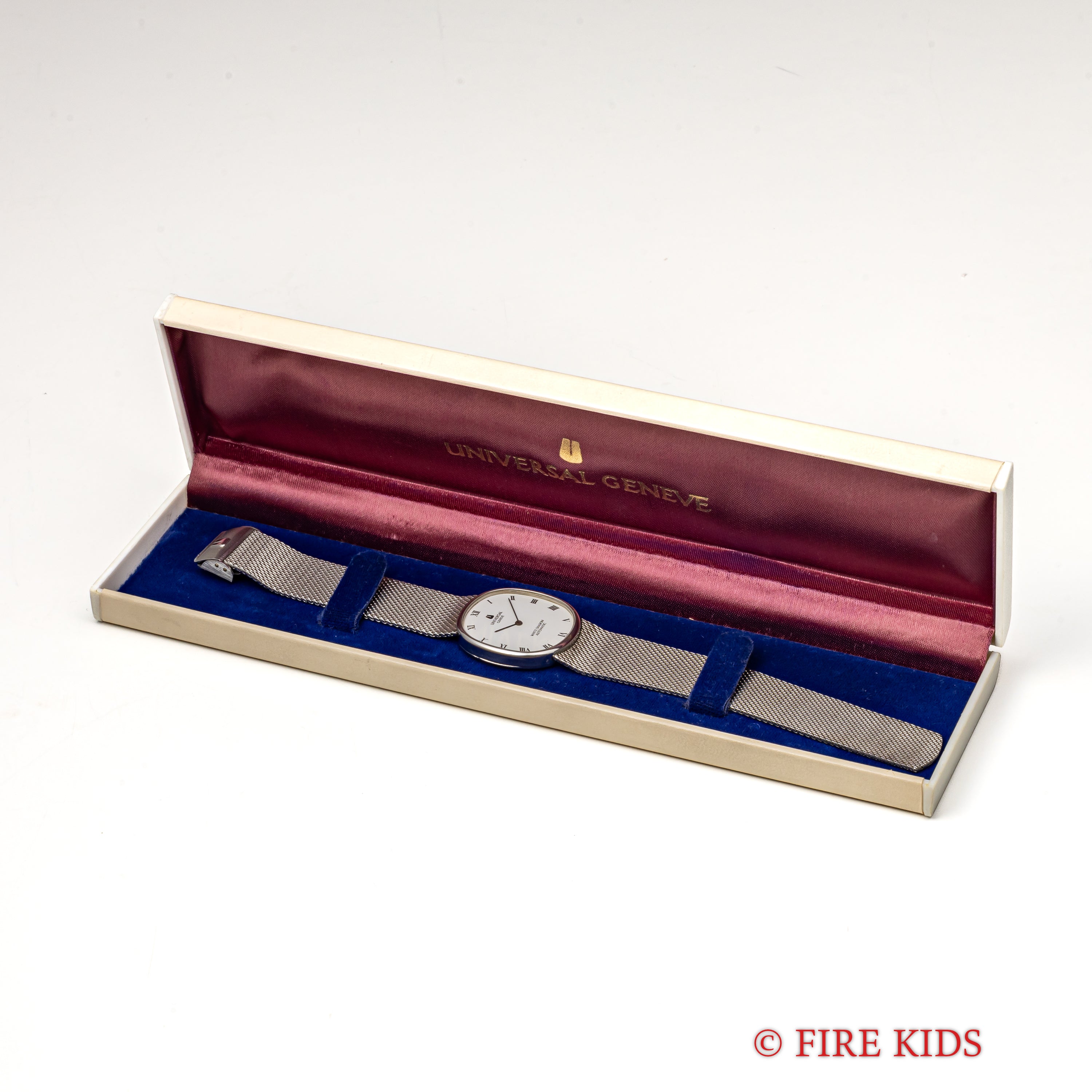 ユニバーサル ジュネーブ ホワイトシャドウ マイクローター自動巻き 1970年代製 Ref.866104 Cal.2-66 箱付き