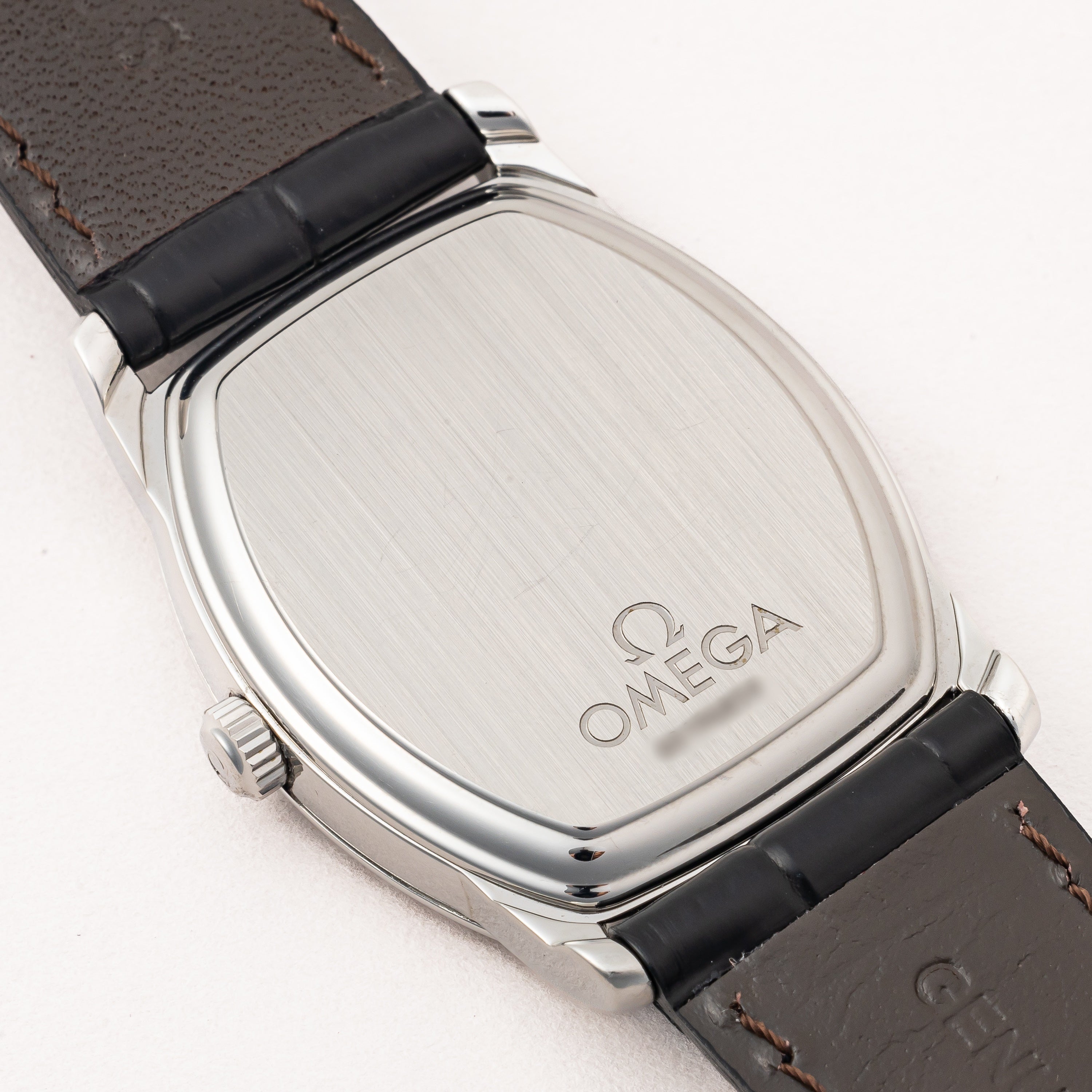 オメガ デ・ヴィル プレステージ クロノメーター 自動巻 トノーケース 1999年製 純正尾錠付き