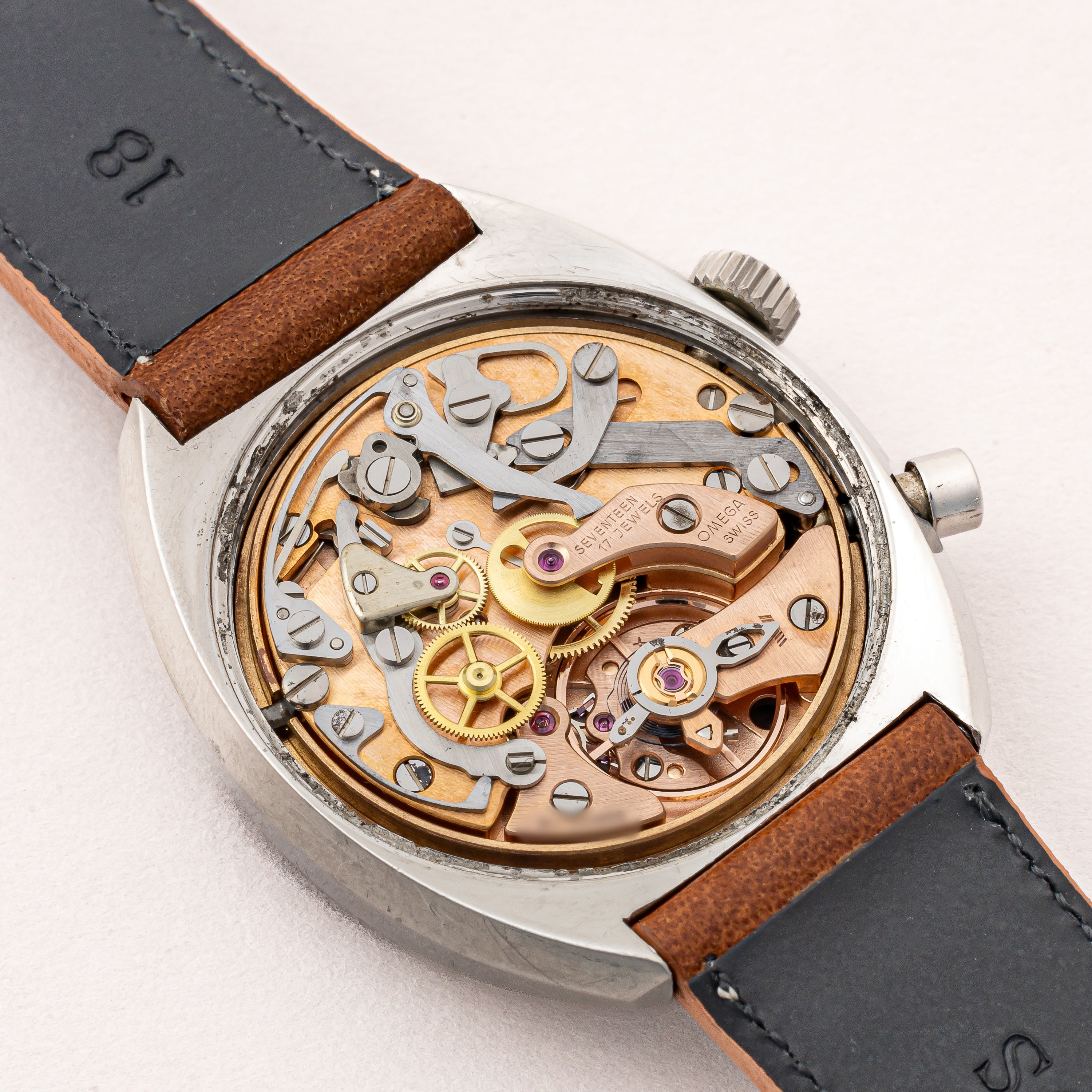 オメガ クロノストップ 1969年製 レーシングダイヤル 手巻き Cal.865 Ref.145.009