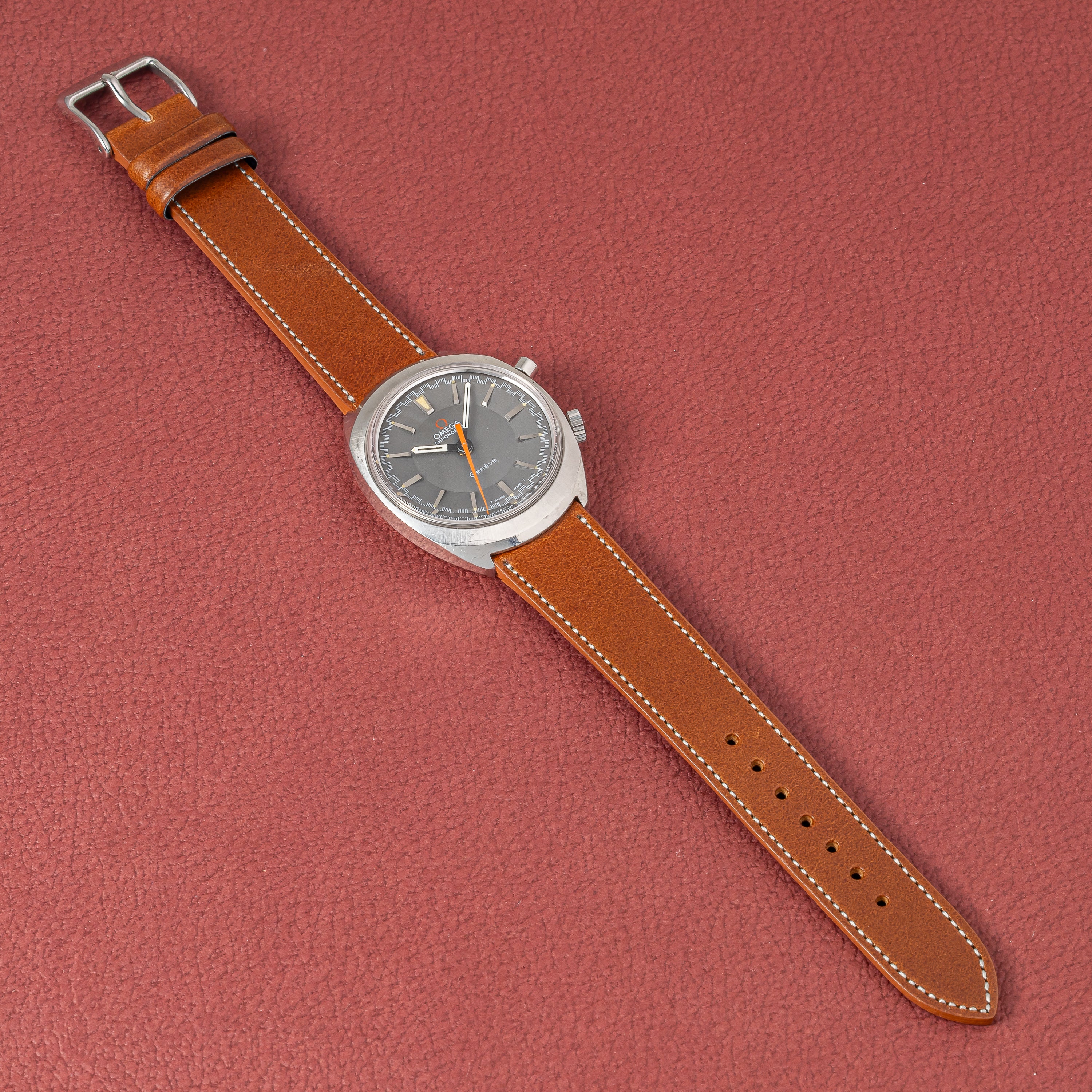 オメガ クロノストップ 1969年製 レーシングダイヤル 手巻き Cal.865 Ref.145.009