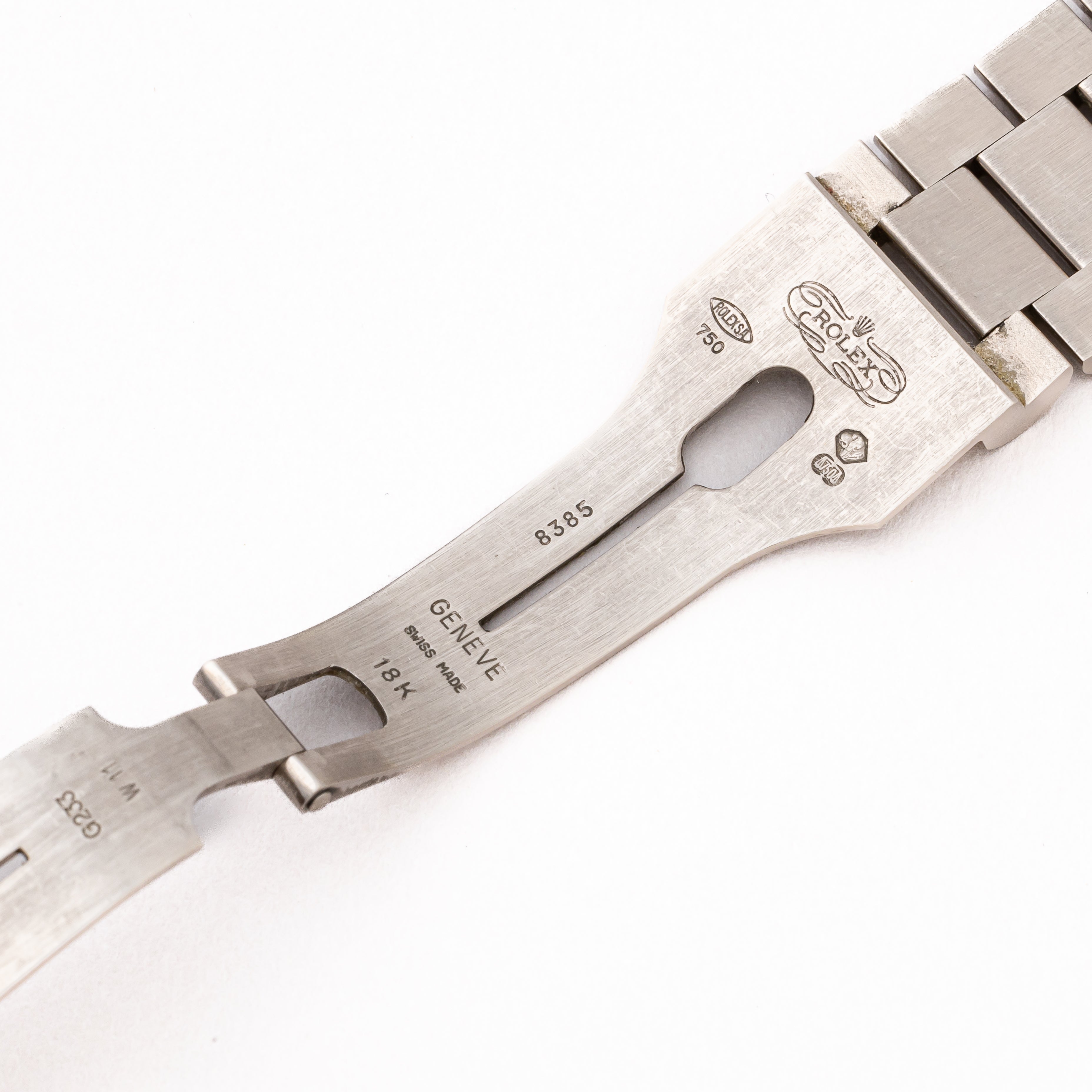 ロレックス デイデイト 1995年製 Ref.18239 18KWG ホワイトローマンダイヤル 箱、ギャラ付き