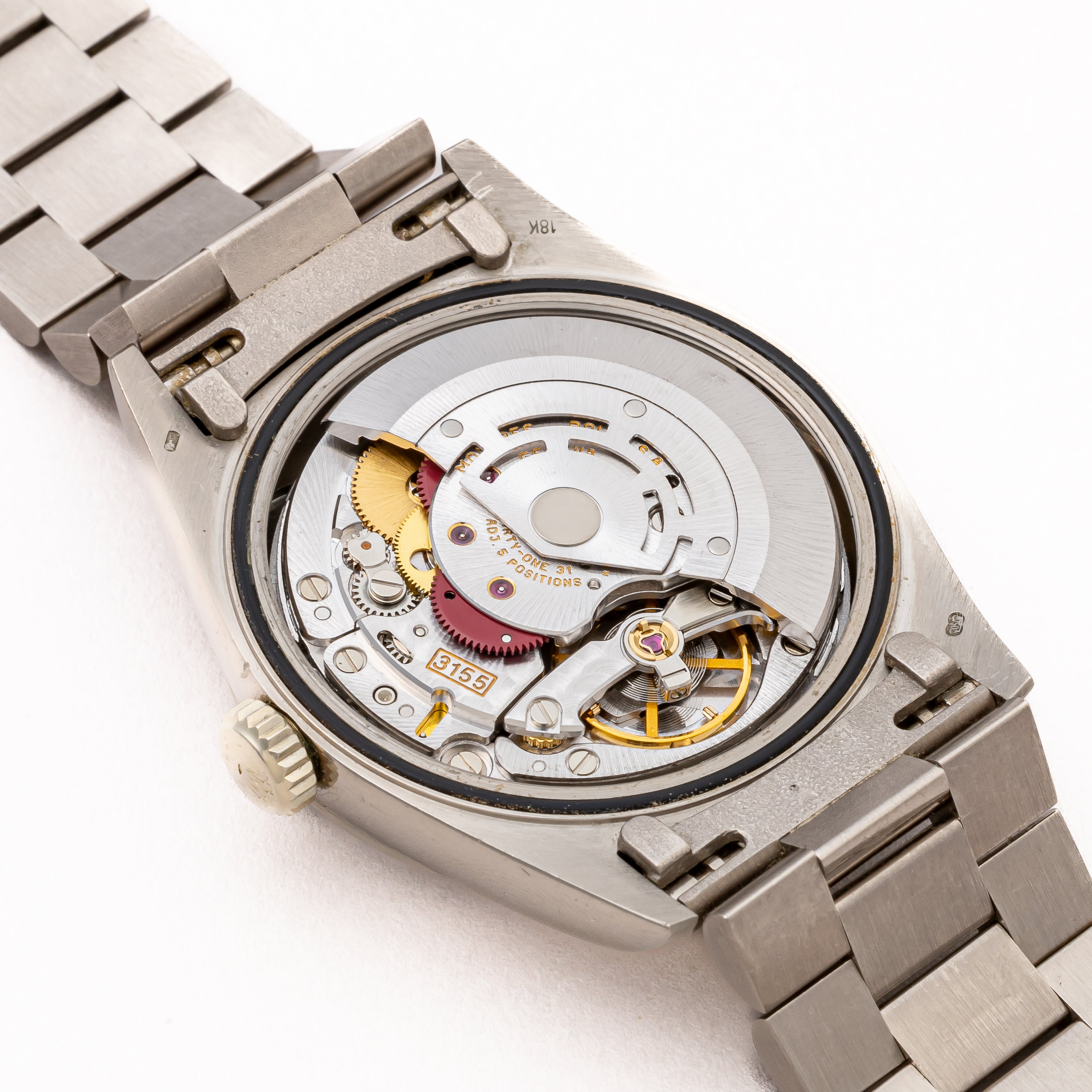 ロレックス デイデイト 1995年製 Ref.18239 18KWG ホワイトローマンダイヤル 箱、ギャラ付き