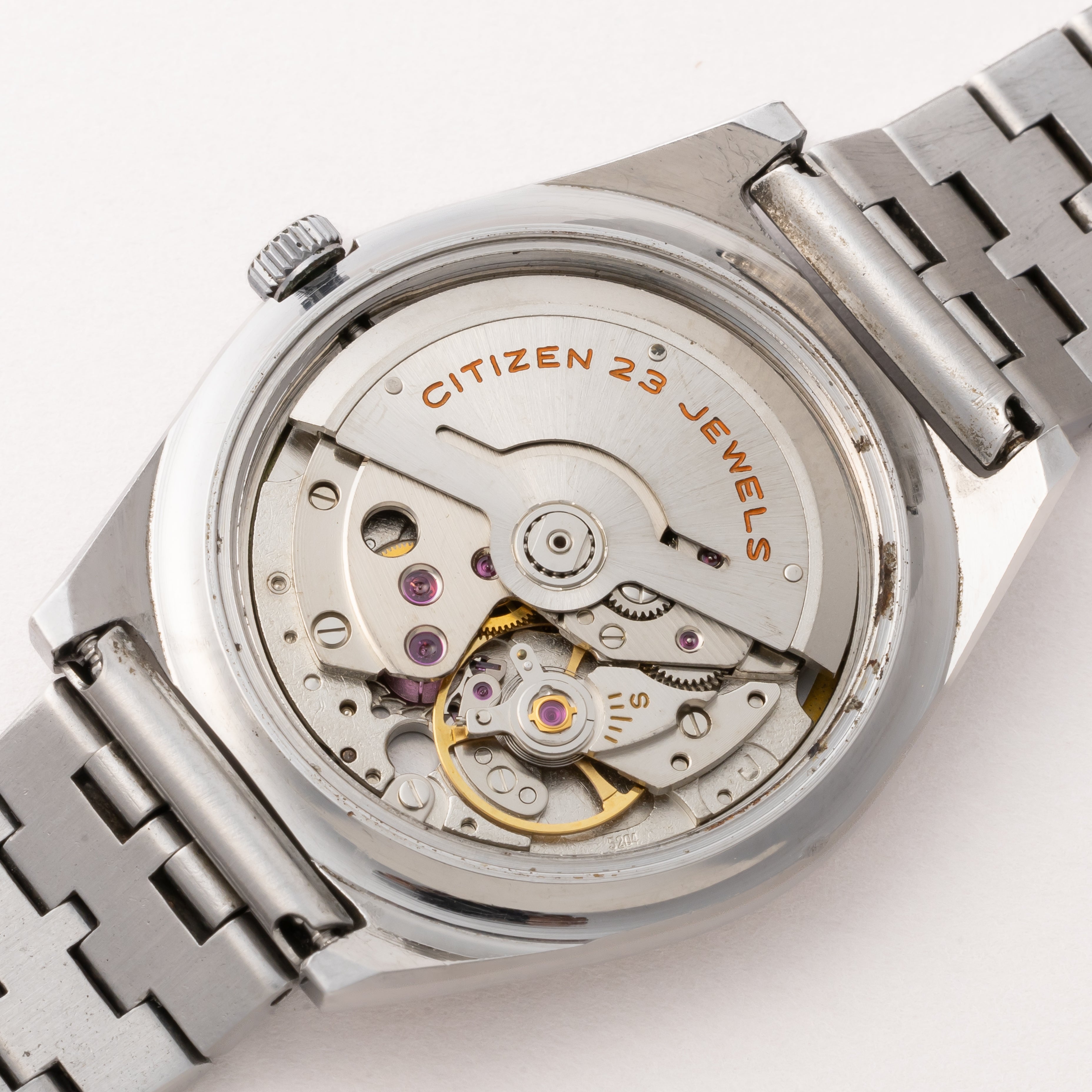 シチズン クリスタルセブン 1968年製 全数字ブラックダイヤル 箱、タグ付き