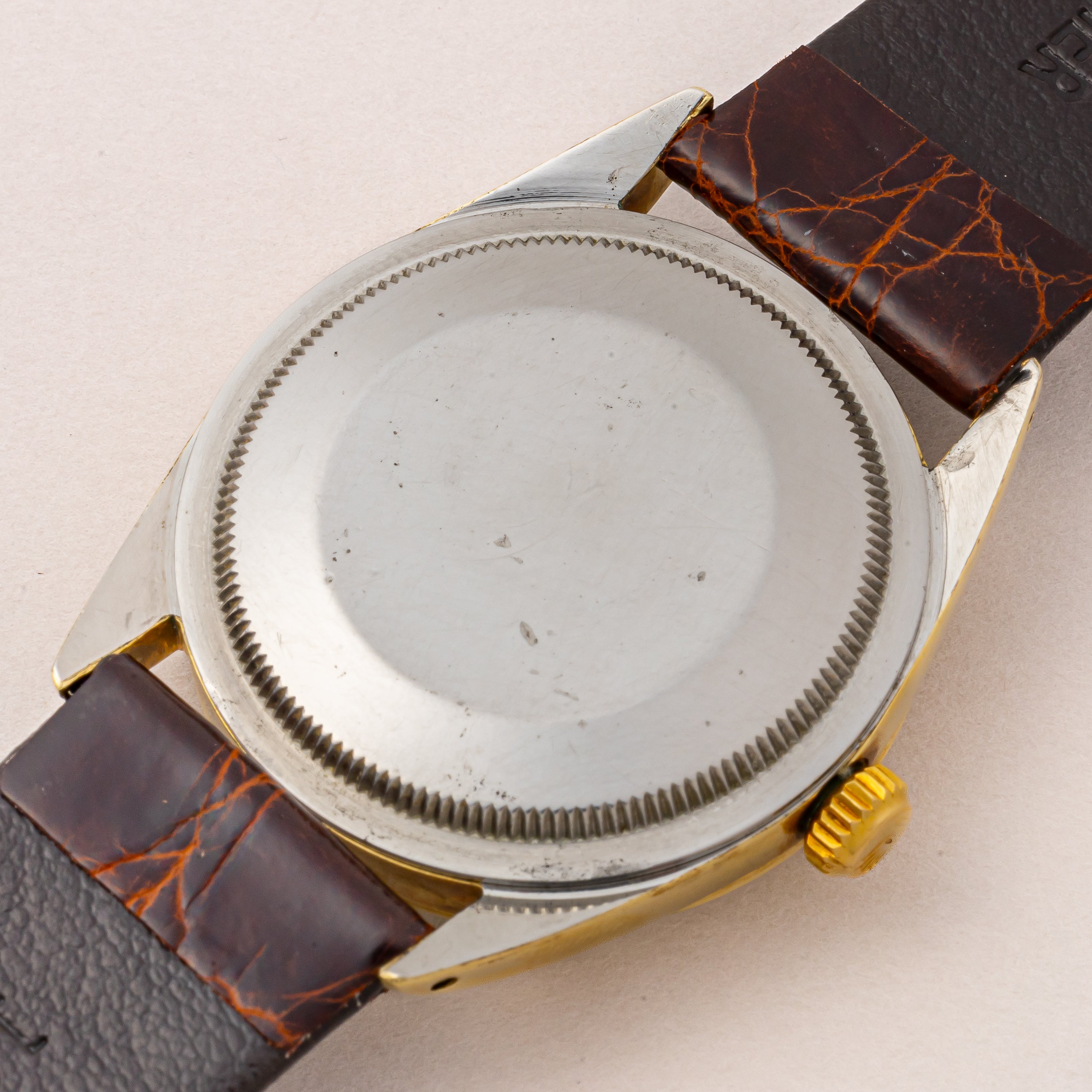 ロレックス オイスターパーペチュアル 1966年製 Ref.1024 金張り 自動巻きクロノメーター 純正尾錠付き