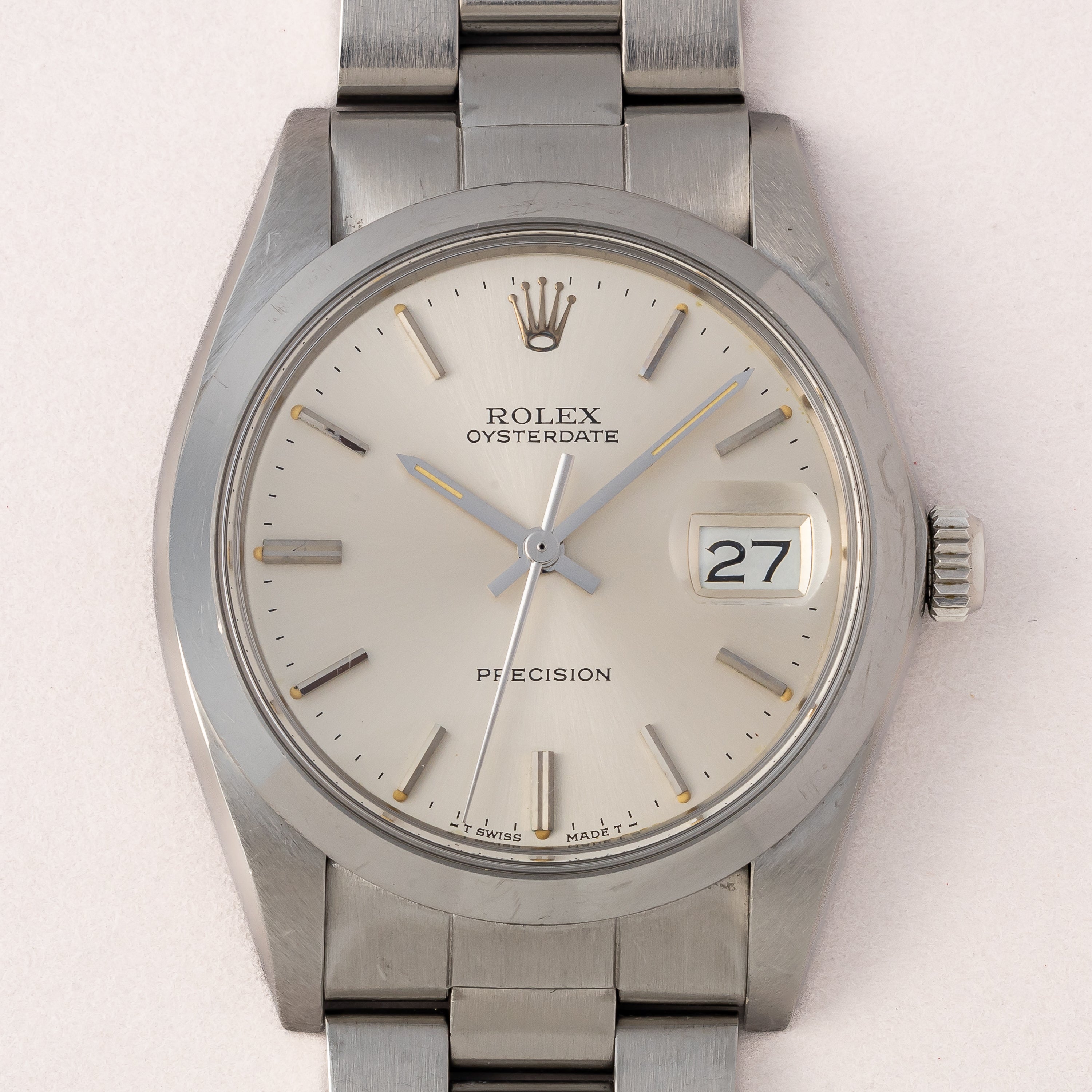 ロレックス オイスターデイト 1983年製 Ref.6694 シルバーダイヤル 純正オイスターブレス