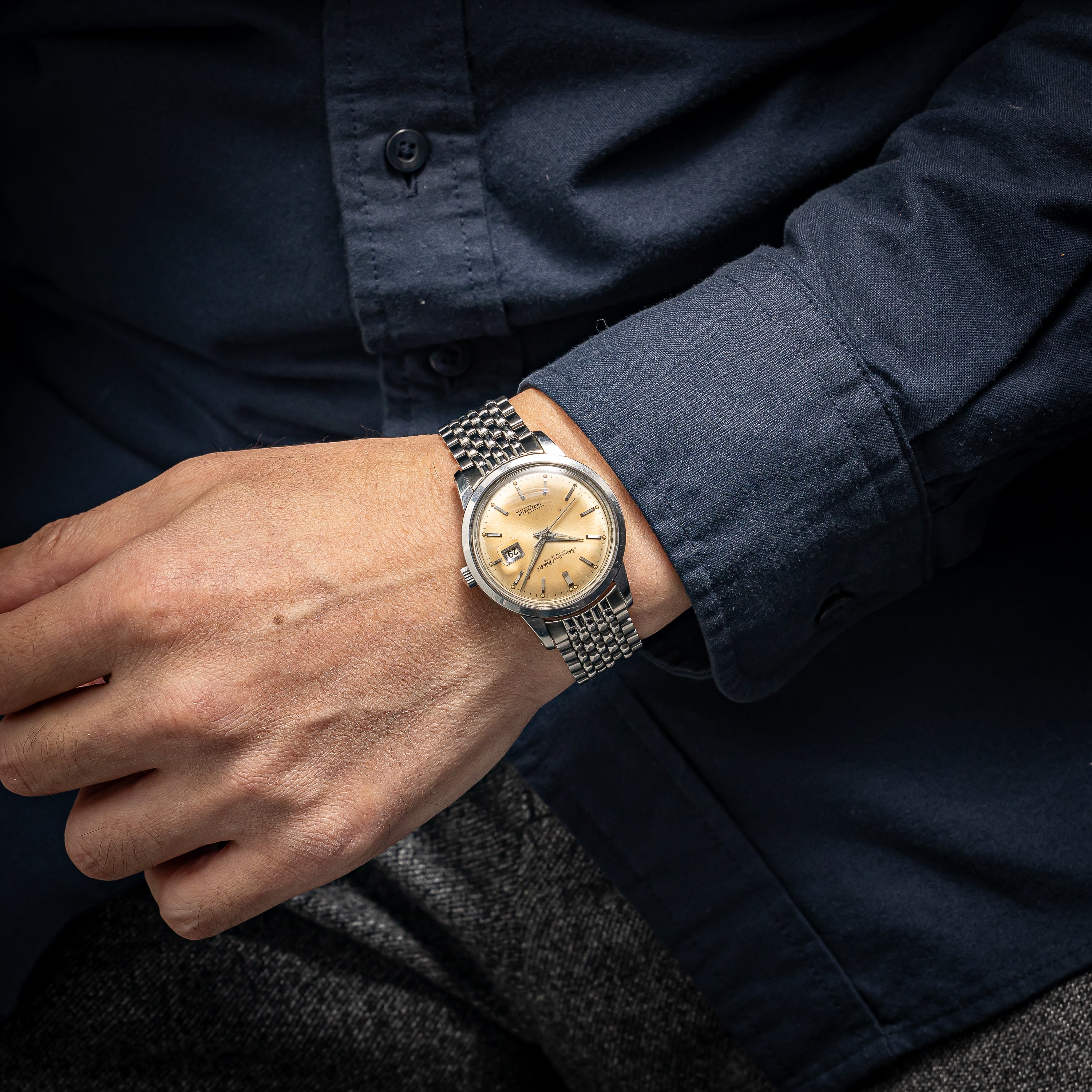 IWC インヂュニア 1963年製 Ref.666AD Cal.8531 純正ゲイフレアーブレス付き